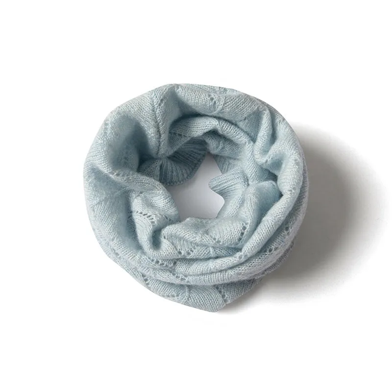 100% Cashmere Knitted Neck Warmer Scarf Neck Gaiter for Women