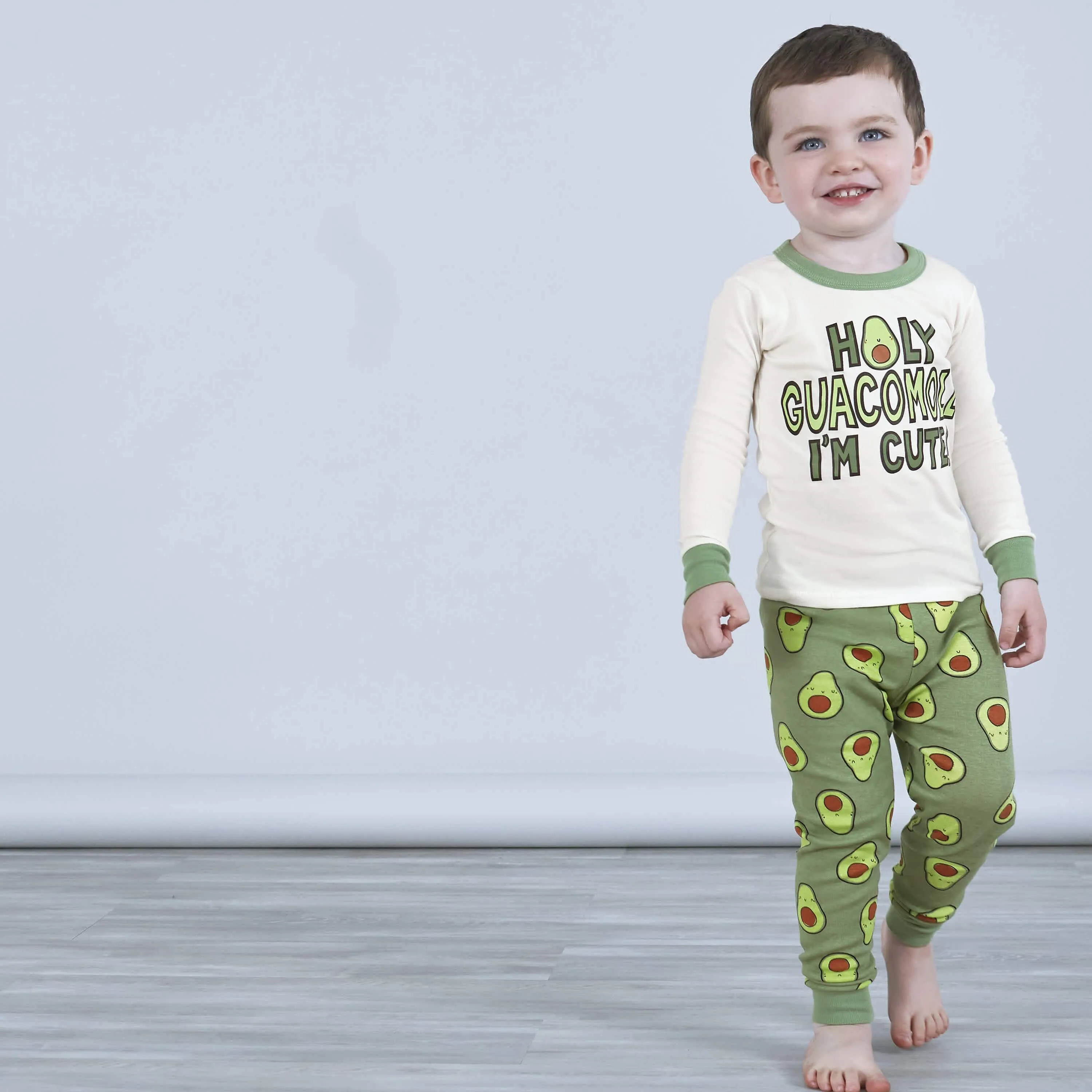 4-Piece Baby & Toddler Green Avocado Snug Fit Cotton Pajamas