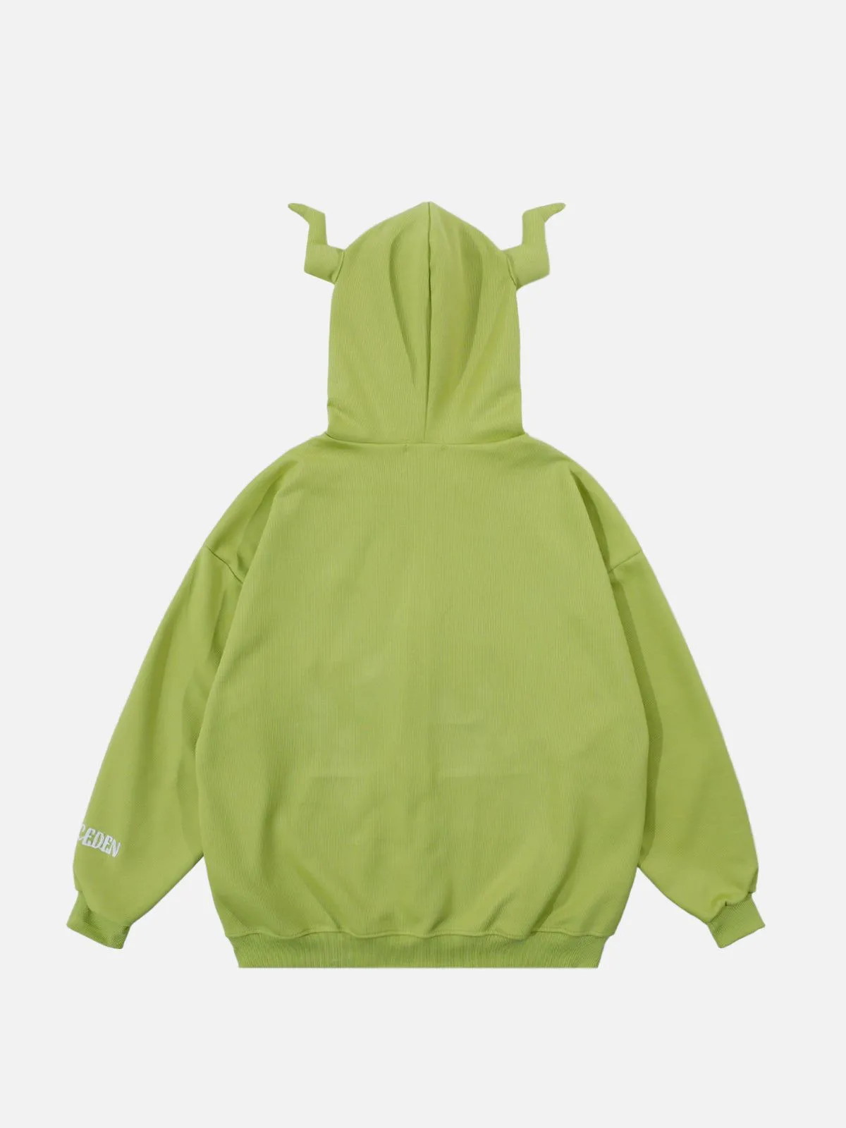 Aelfric Eden Horn Design Flocking Spider Zip Up Hoodie