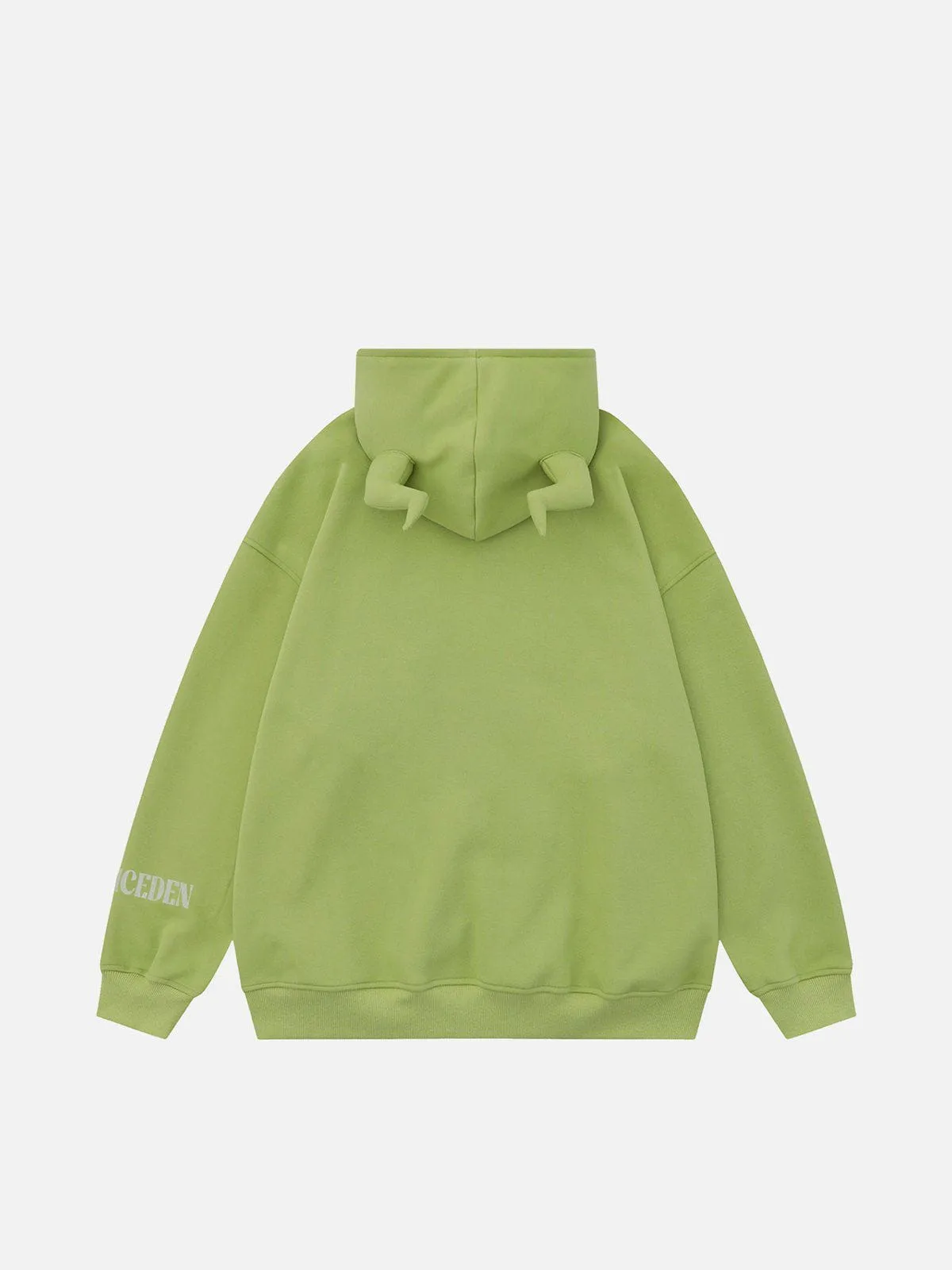 Aelfric Eden Horn Design Flocking Spider Zip Up Hoodie