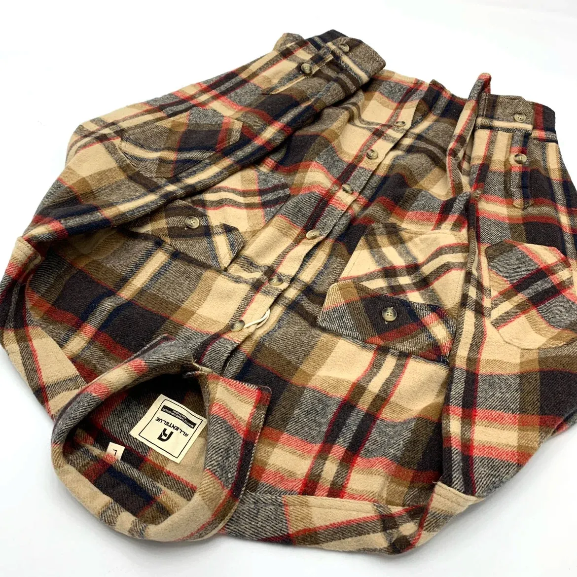 Aidase American Vintage Autumn Winter Brushed Warm Check Shirts for Men Heavyweight Thick Thermal Plaid Casual Woolen Workwear Coats