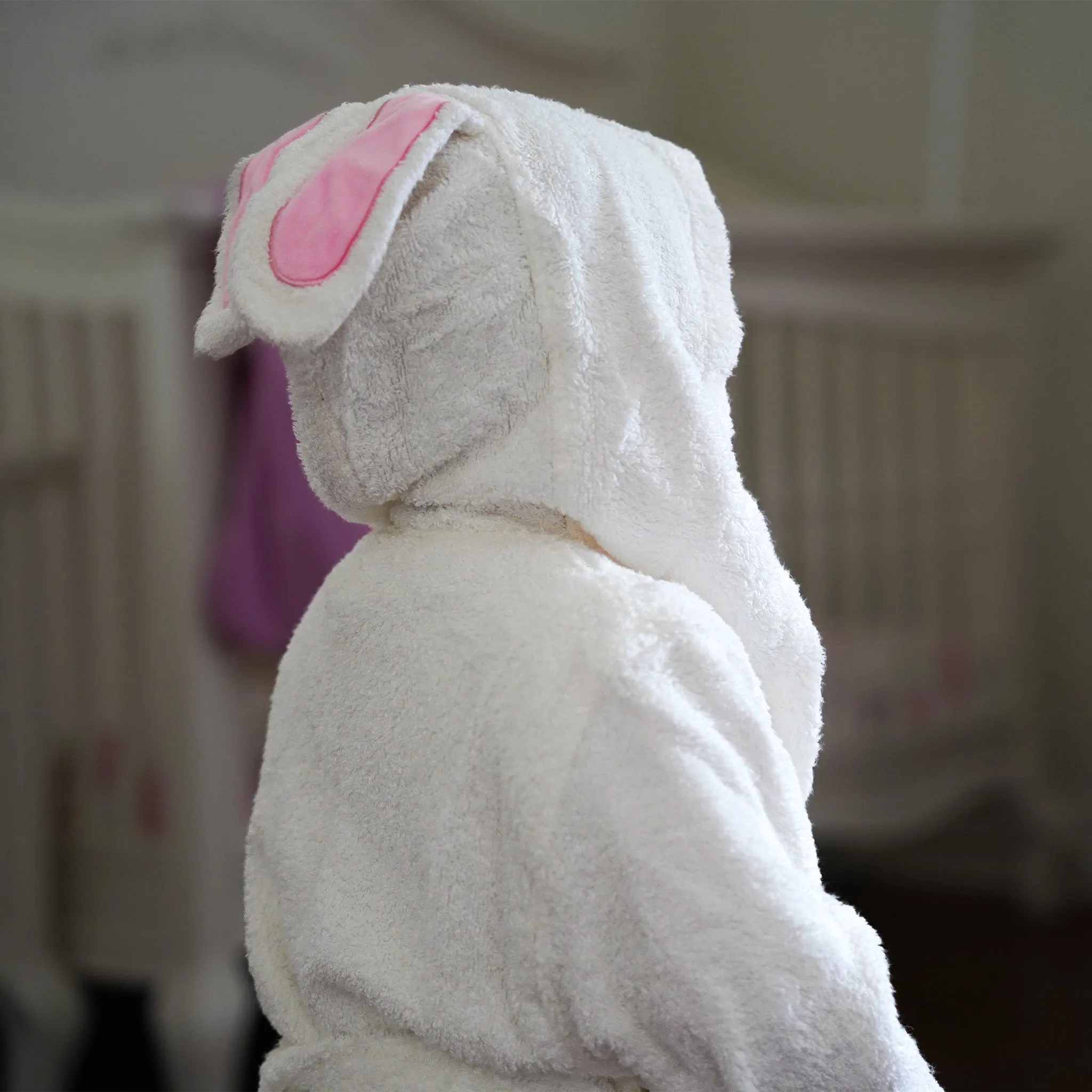 Bamboo Bathrobe With Bunny Ears For Kids