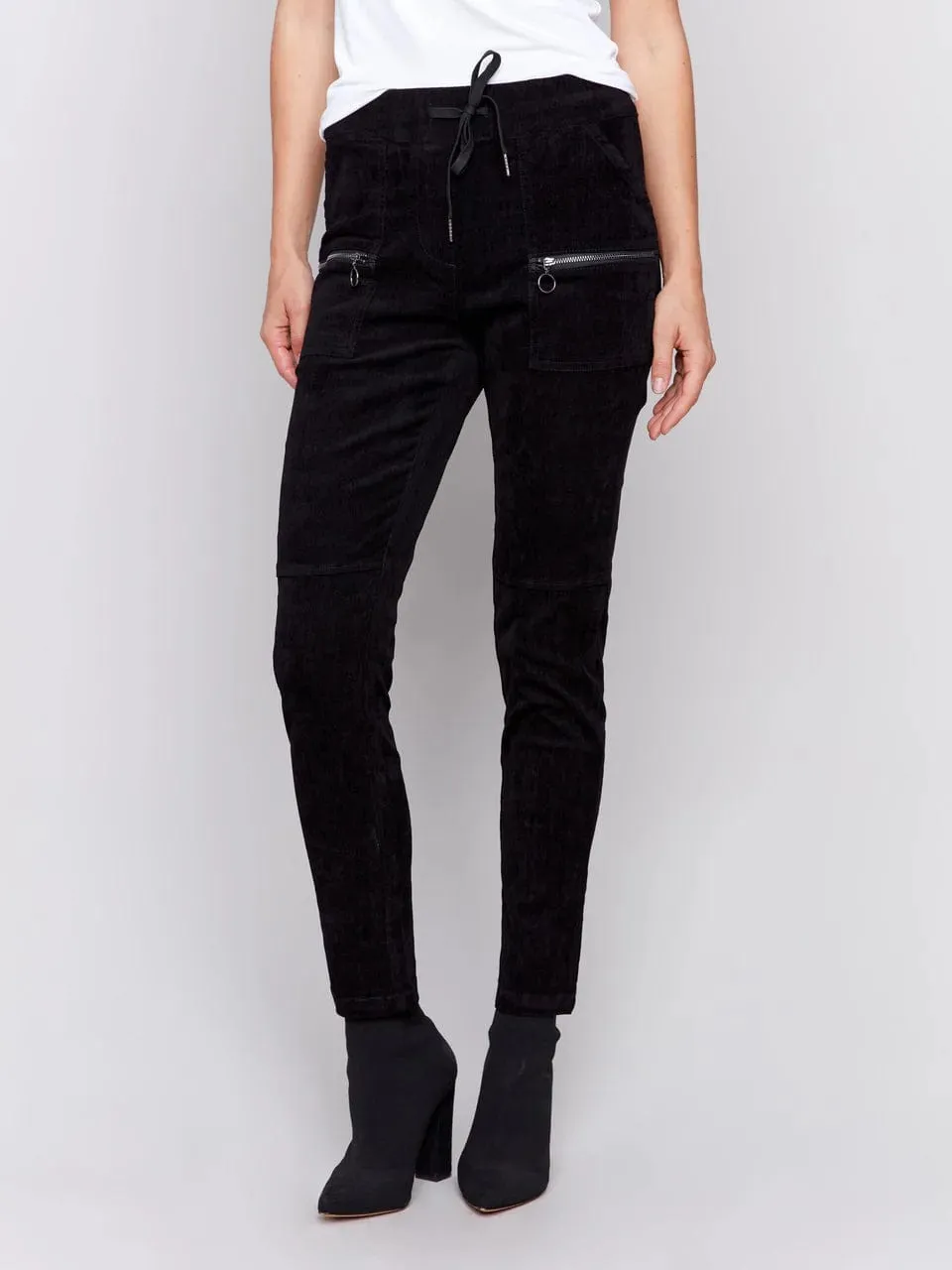 Black Corduroy Jogger