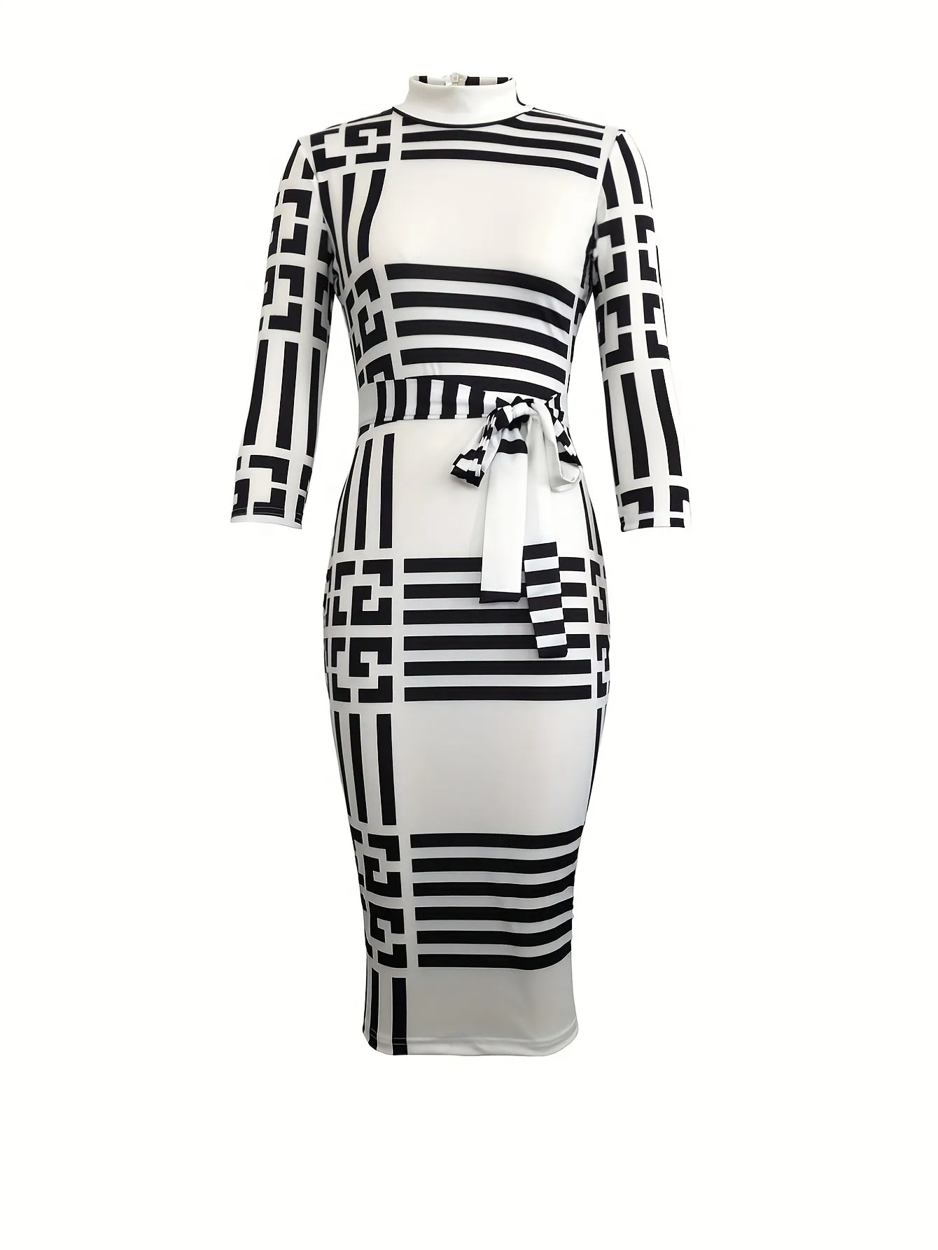 Body con Tie Front Casual Dress