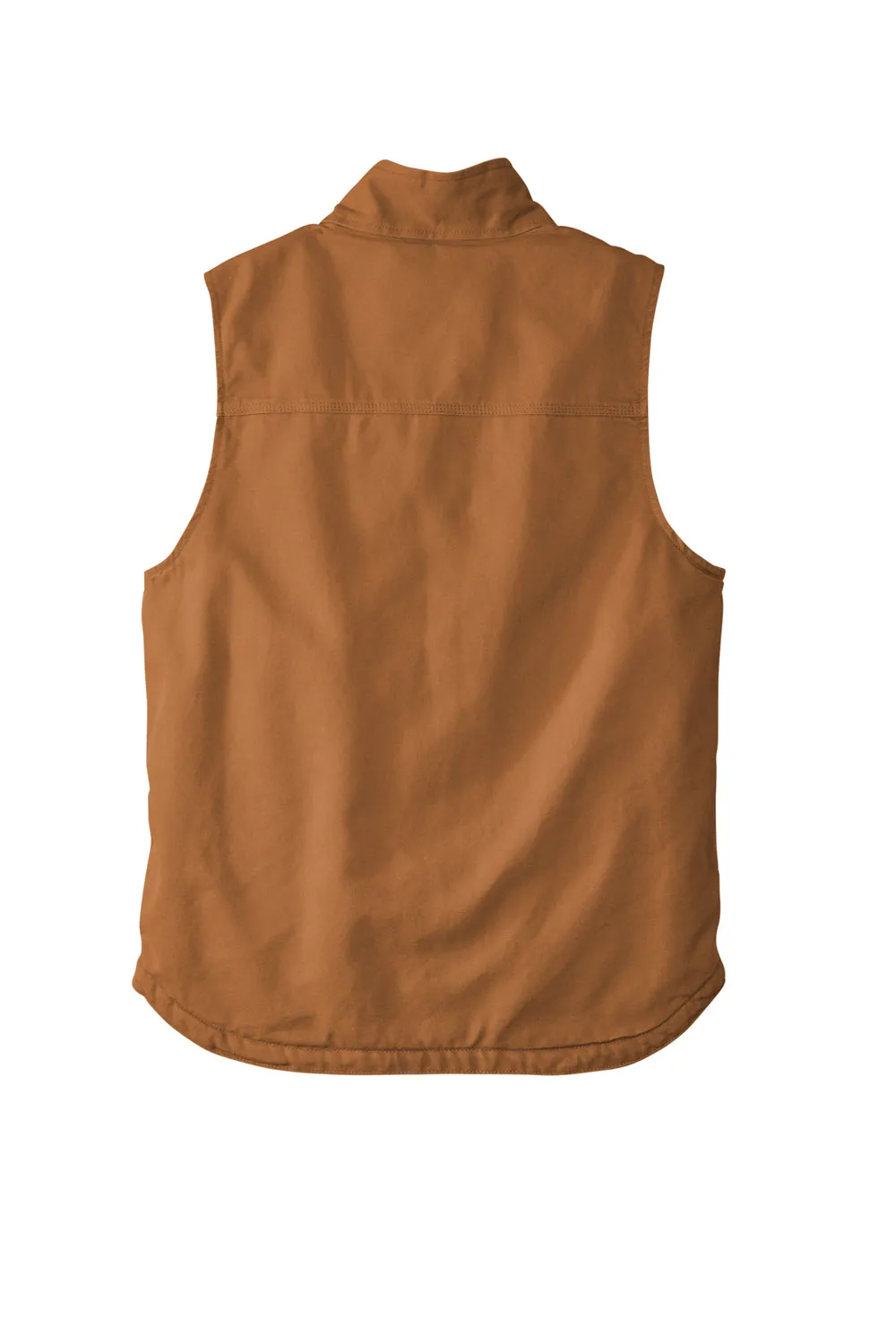 Carhartt Mens Sherpa Lined Mock Neck Full Zip Vest - Carhartt Brown