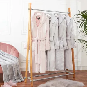 CityComfort Dressing Gown Women with Hood - Luxurious Fluffy Ladies Dressing Gown in Super Soft Fleece