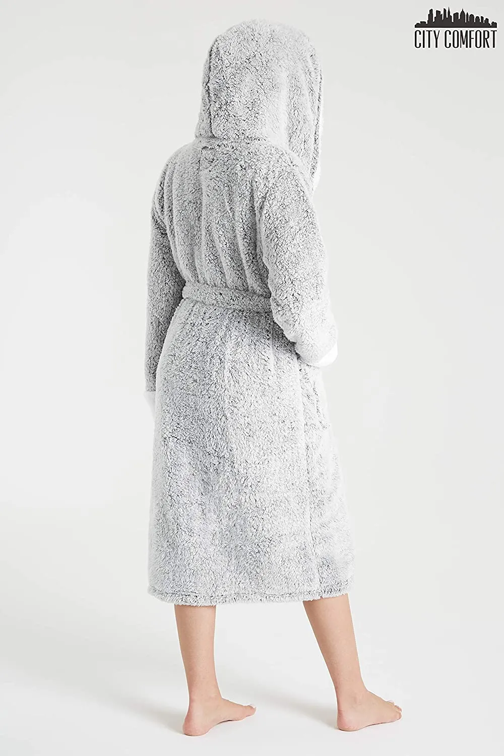 CityComfort Super Soft Fleece Luxurious Fluffy Dressing Gown for Women