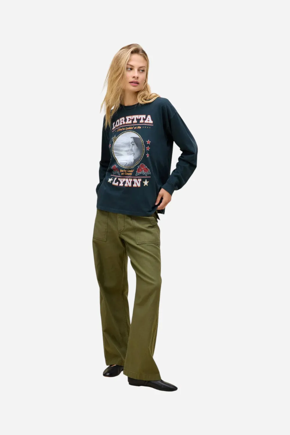 Daydreamer LA Loretta Lynn Lookin' At Country Relaxed Long Sleeve