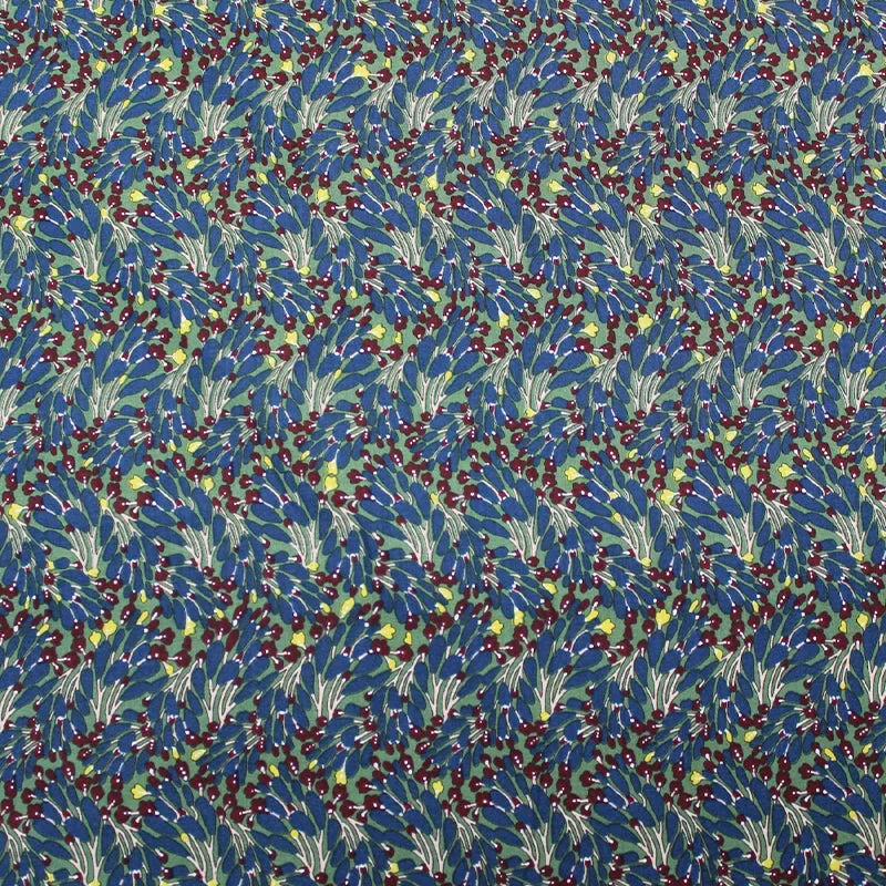 Dressmaking Floral Cotton Lawn - Navy - Felix