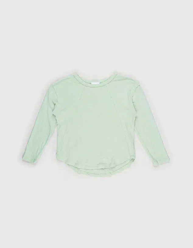 EVE GIRL MACKENZIE LS TEE SAGE