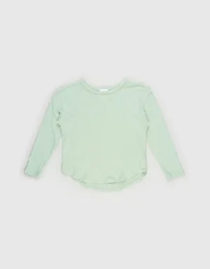 EVE GIRL MACKENZIE LS TEE SAGE