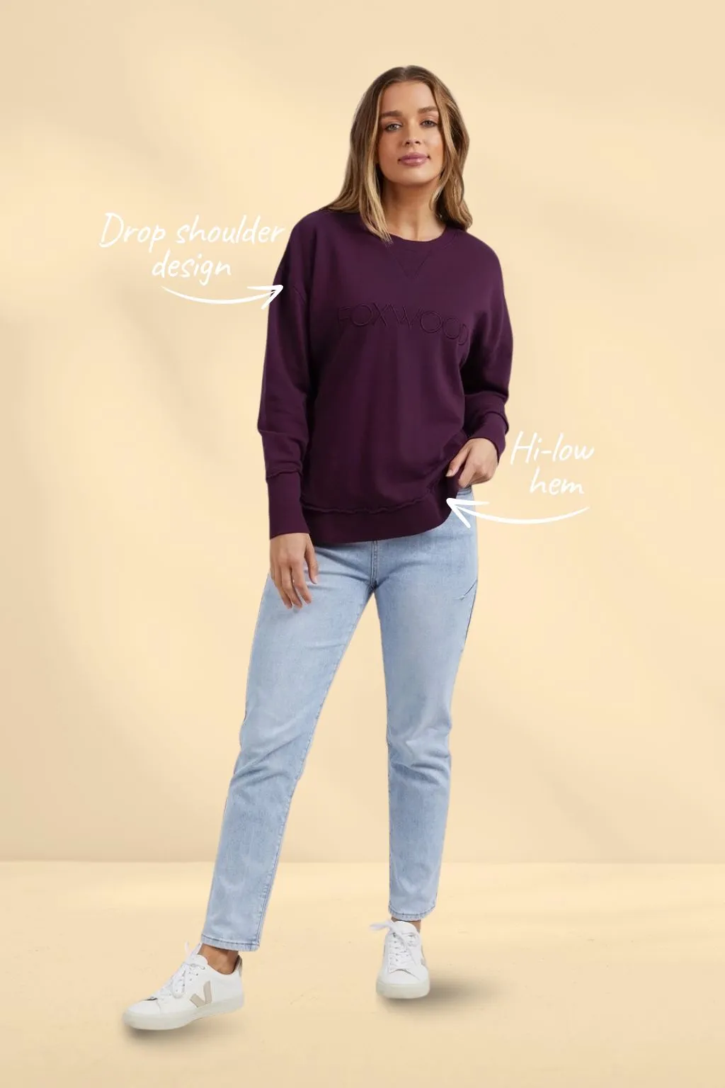 Foxwood Simplified Crew Plum