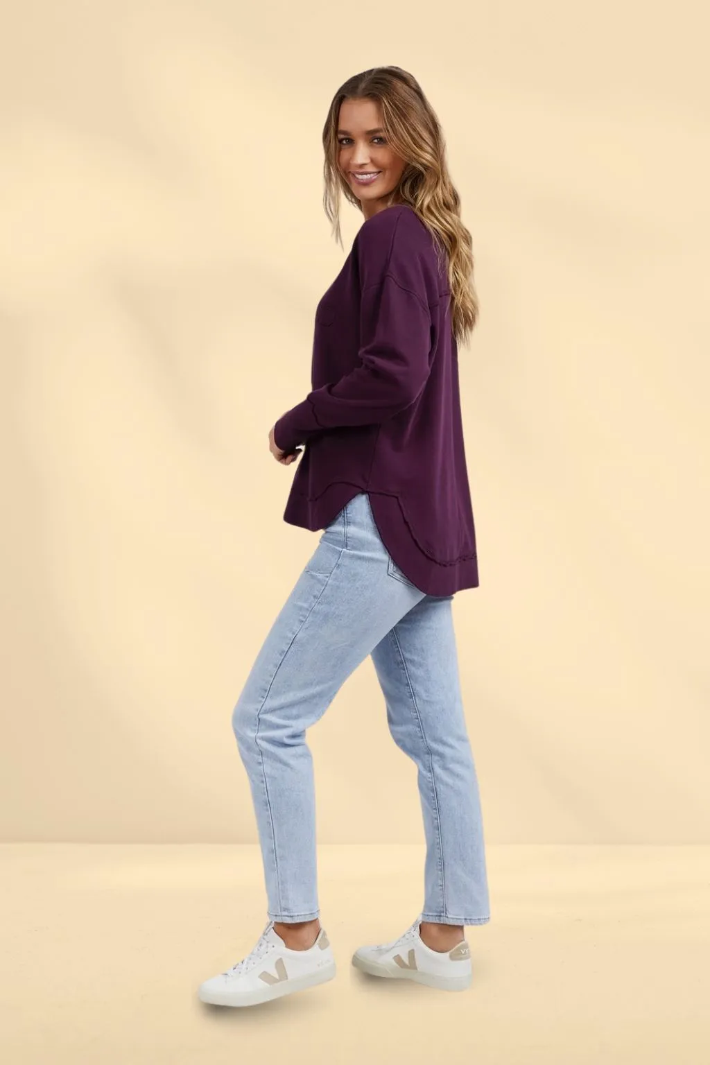 Foxwood Simplified Crew Plum