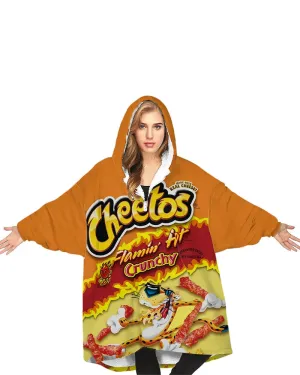 Hot Cheetos Plush Fleece Giant Hoodie Blanket