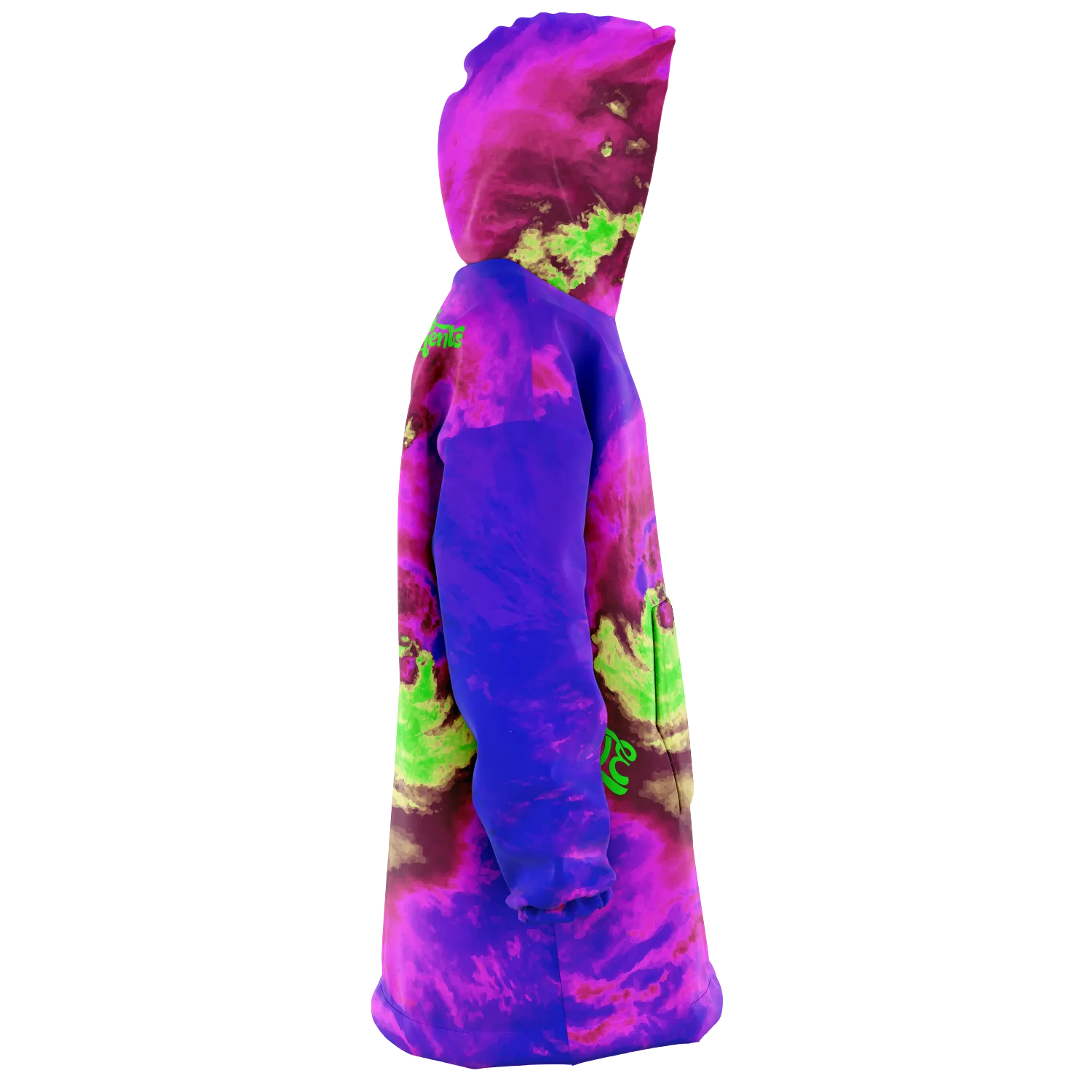 Hurricane Print Purple Rain Unisex Oversized Plush Snug Hoodie