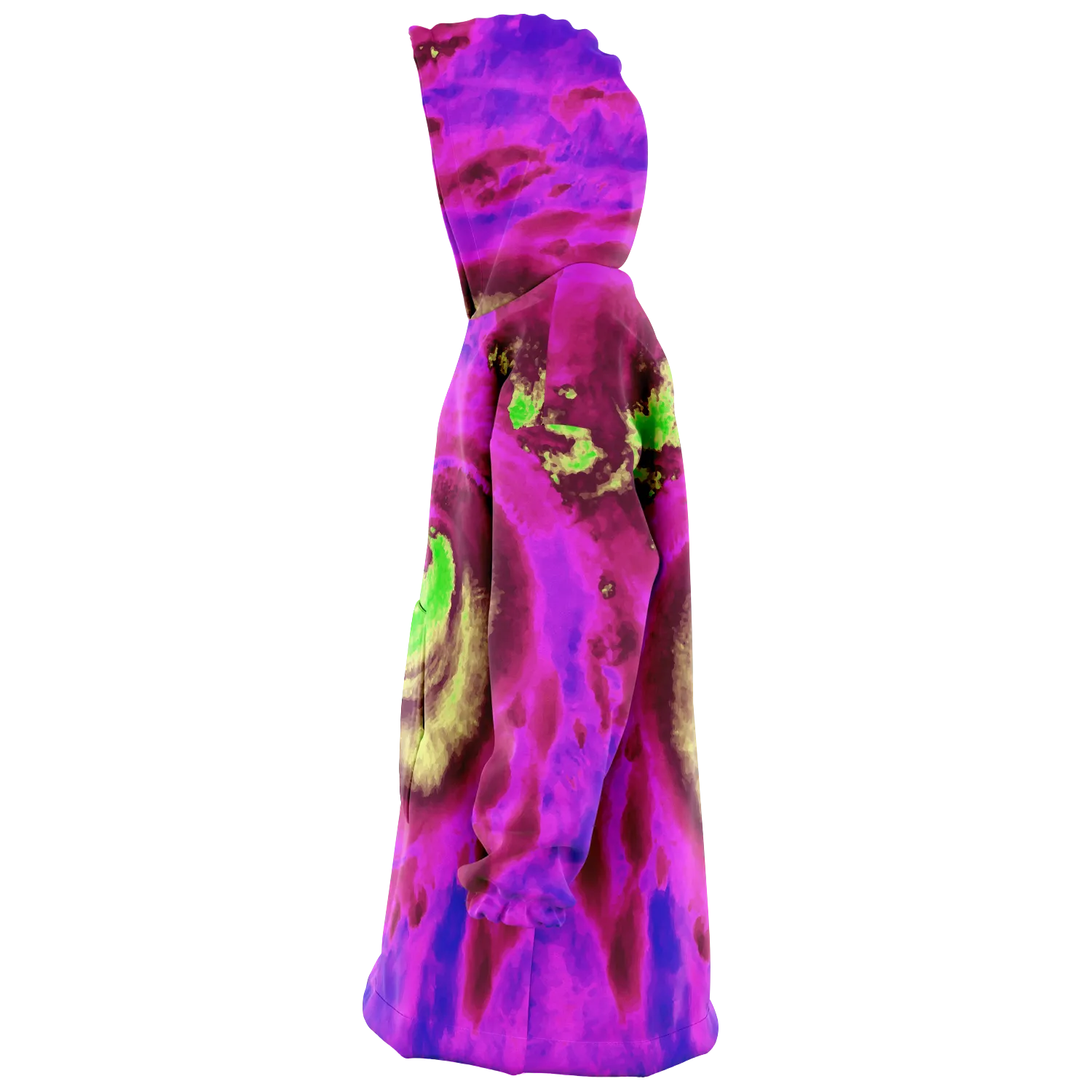 Hurricane Print Purple Rain Unisex Oversized Plush Snug Hoodie