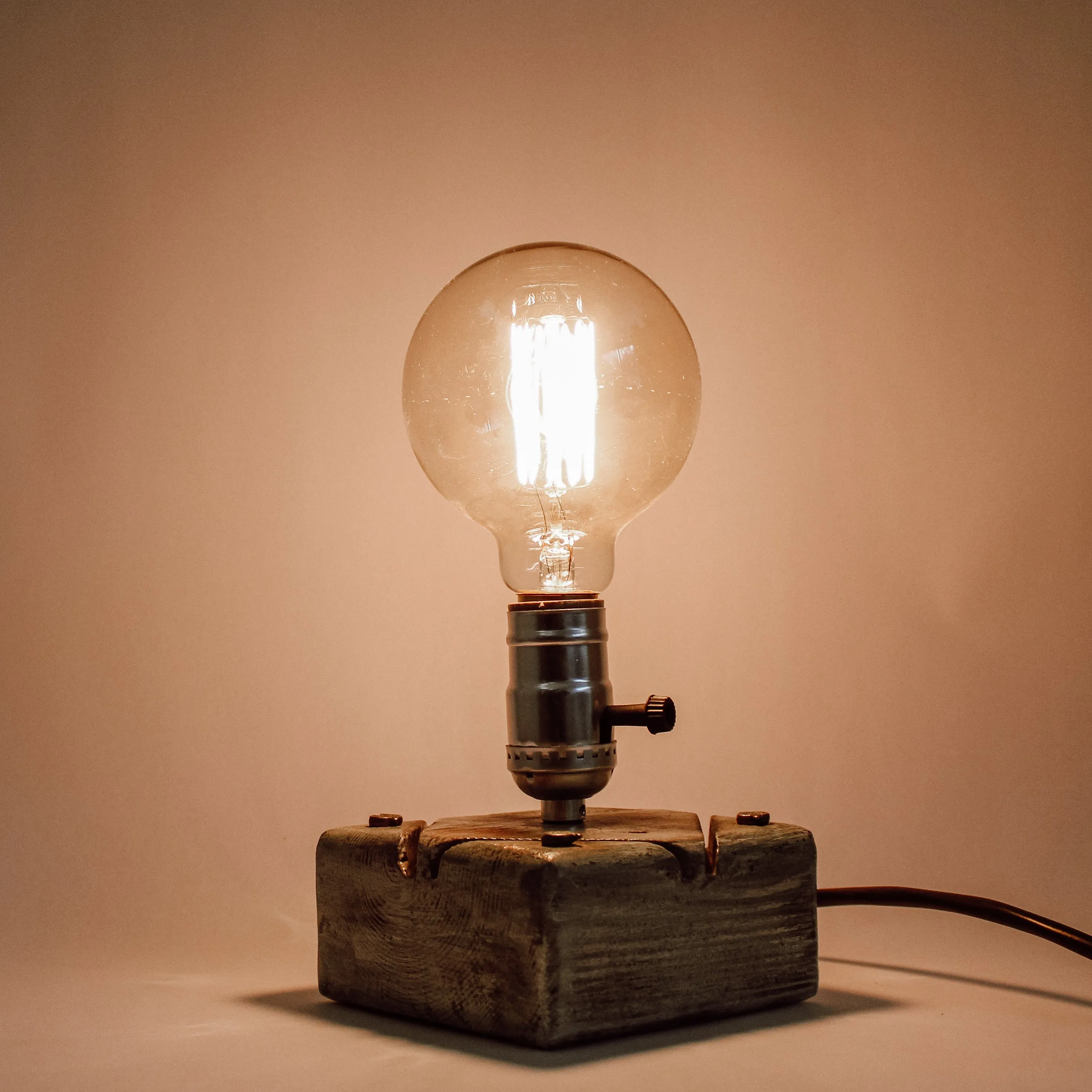 Industrial Desk Lamp in blue shades