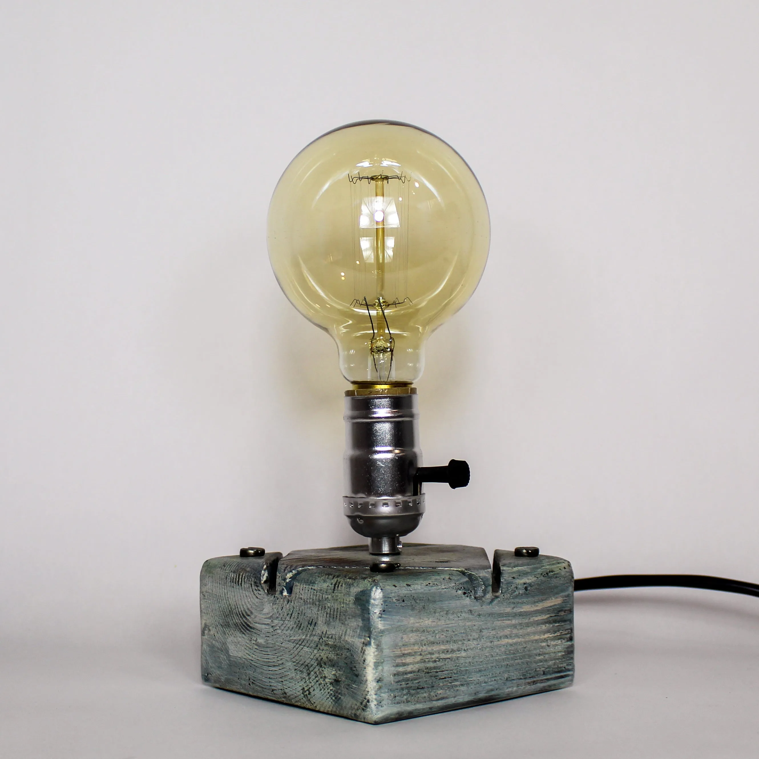 Industrial Desk Lamp in blue shades