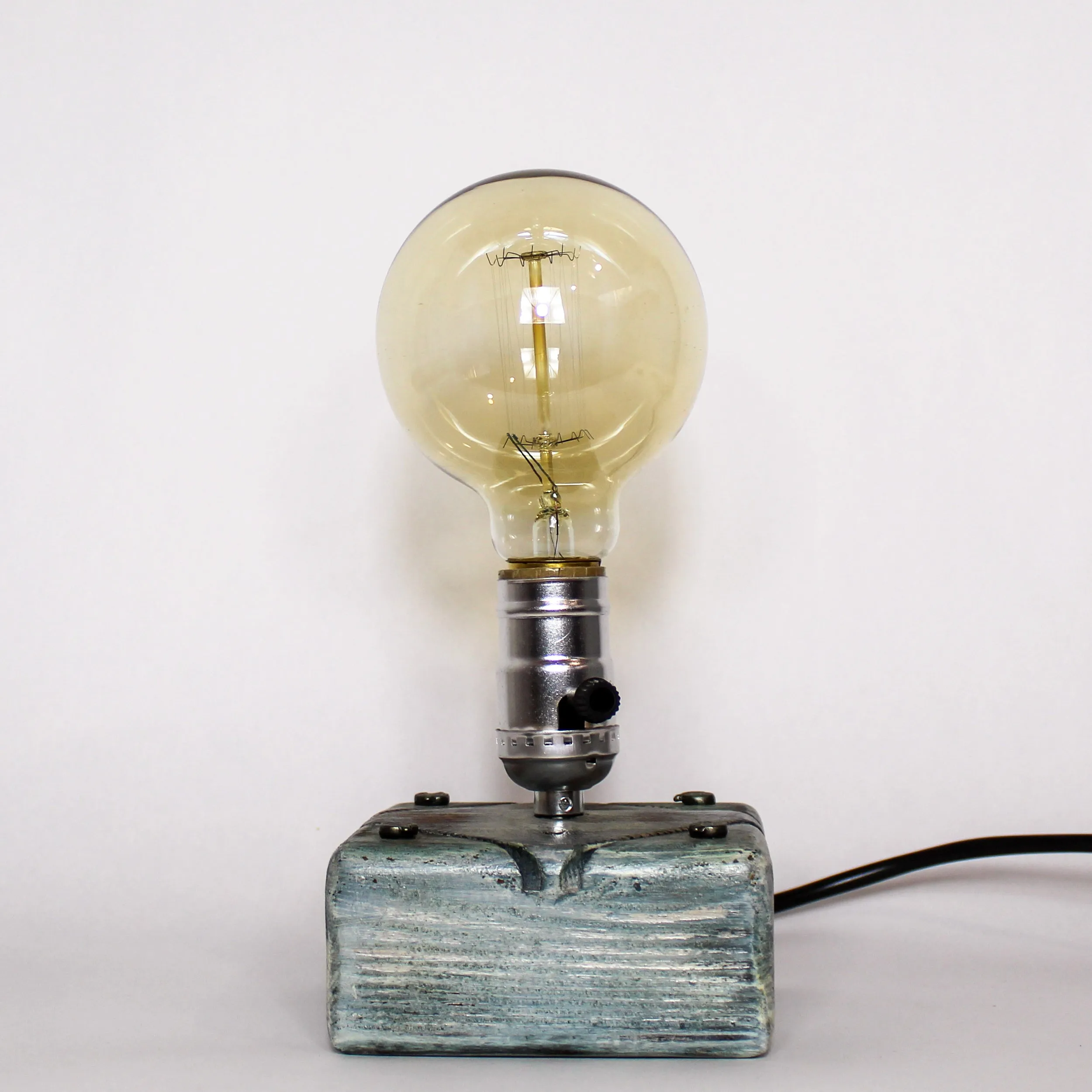 Industrial Desk Lamp in blue shades