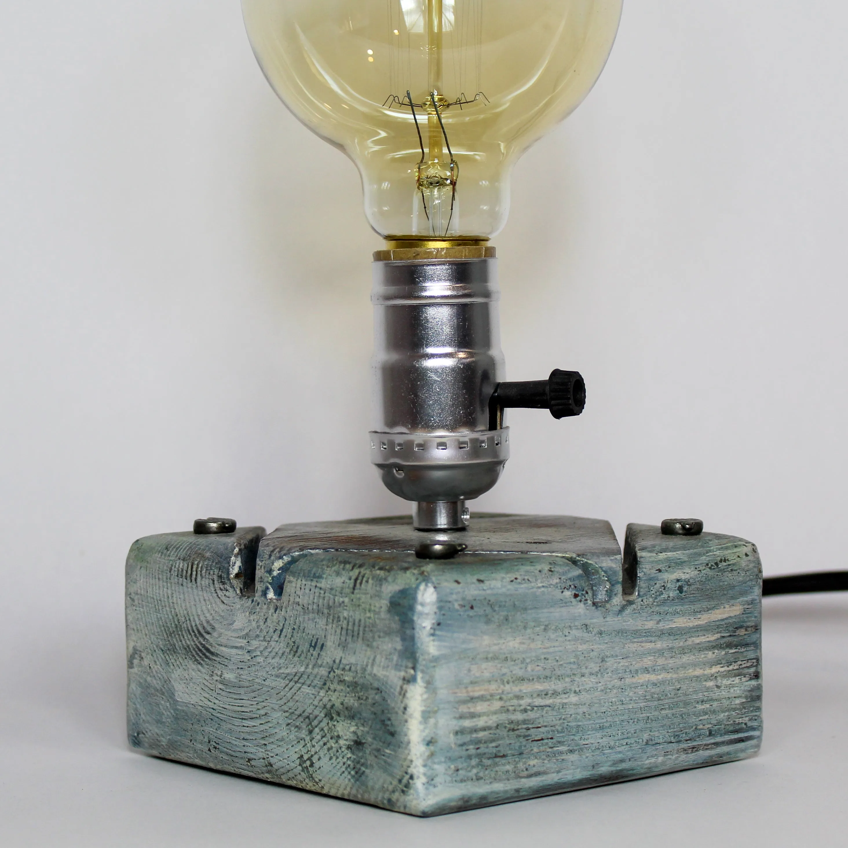 Industrial Desk Lamp in blue shades