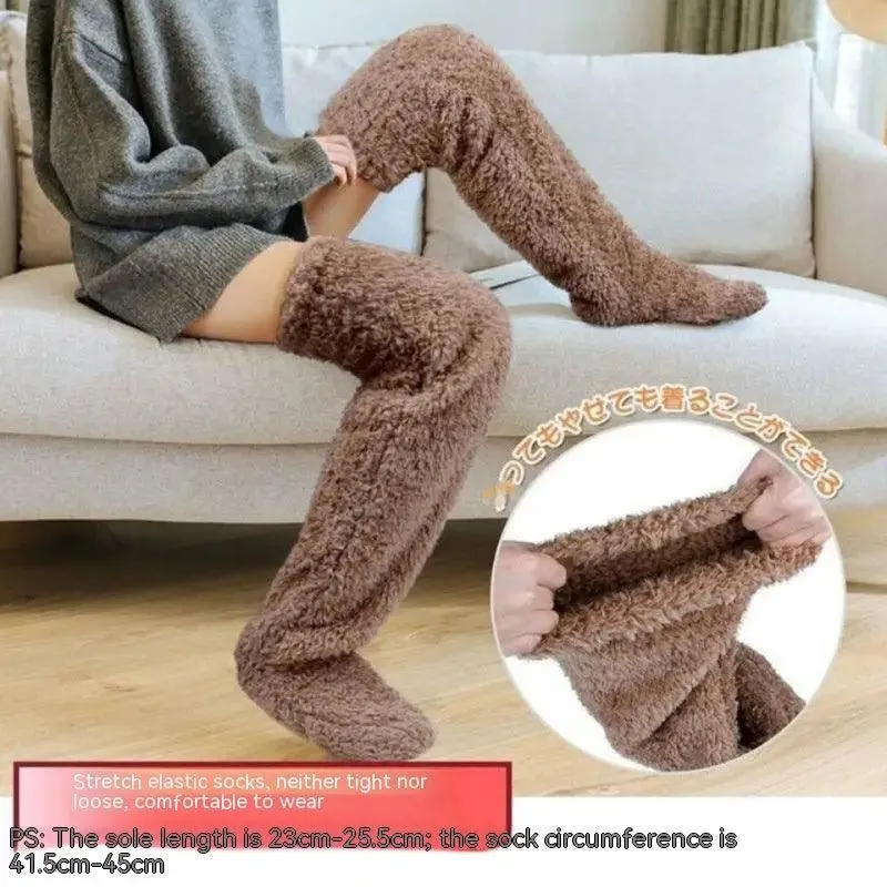 Introducing Our Cool Knee High Fuzzy Long Socks