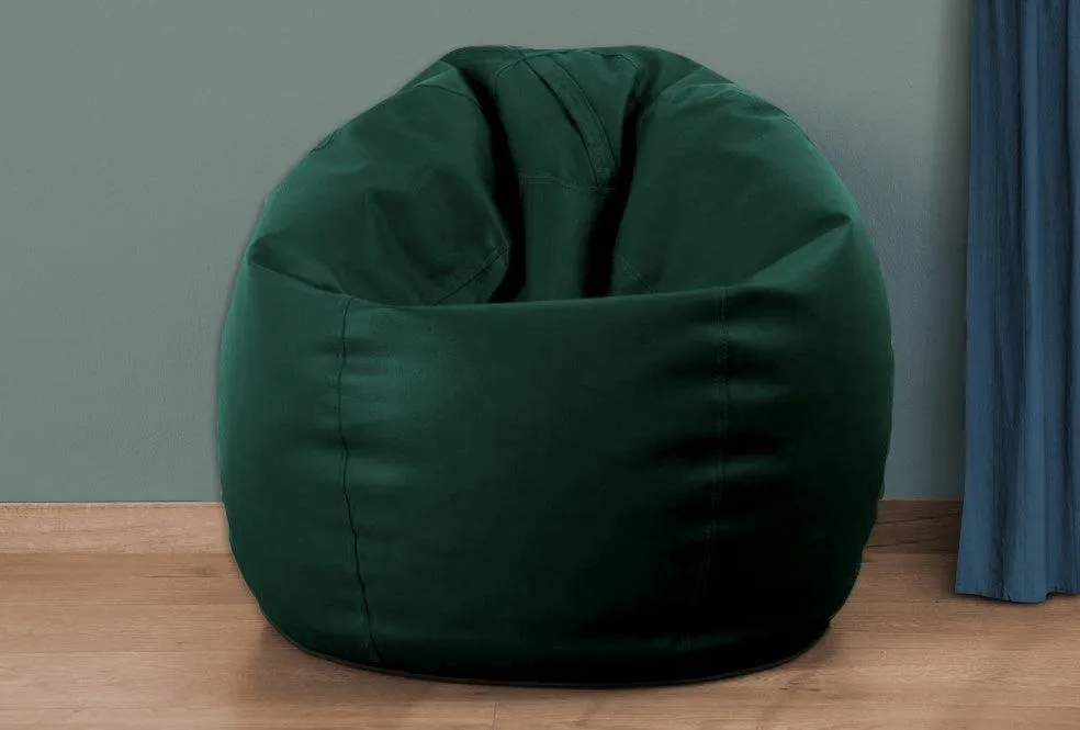 Kids Combo Offer | Kids Bathrobe and Bean Bag - Dark Green