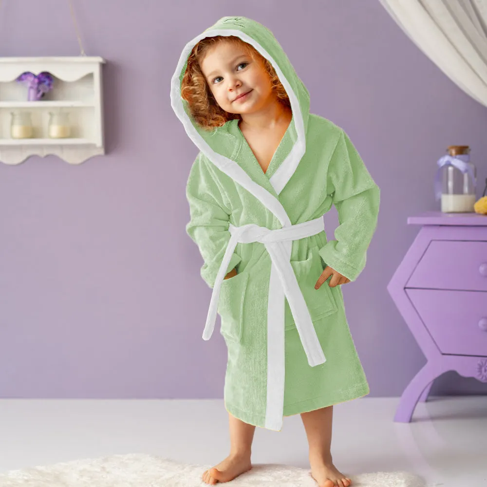 Kids Combo Offer | Kids Bathrobe and Bean Bag - Dark Green