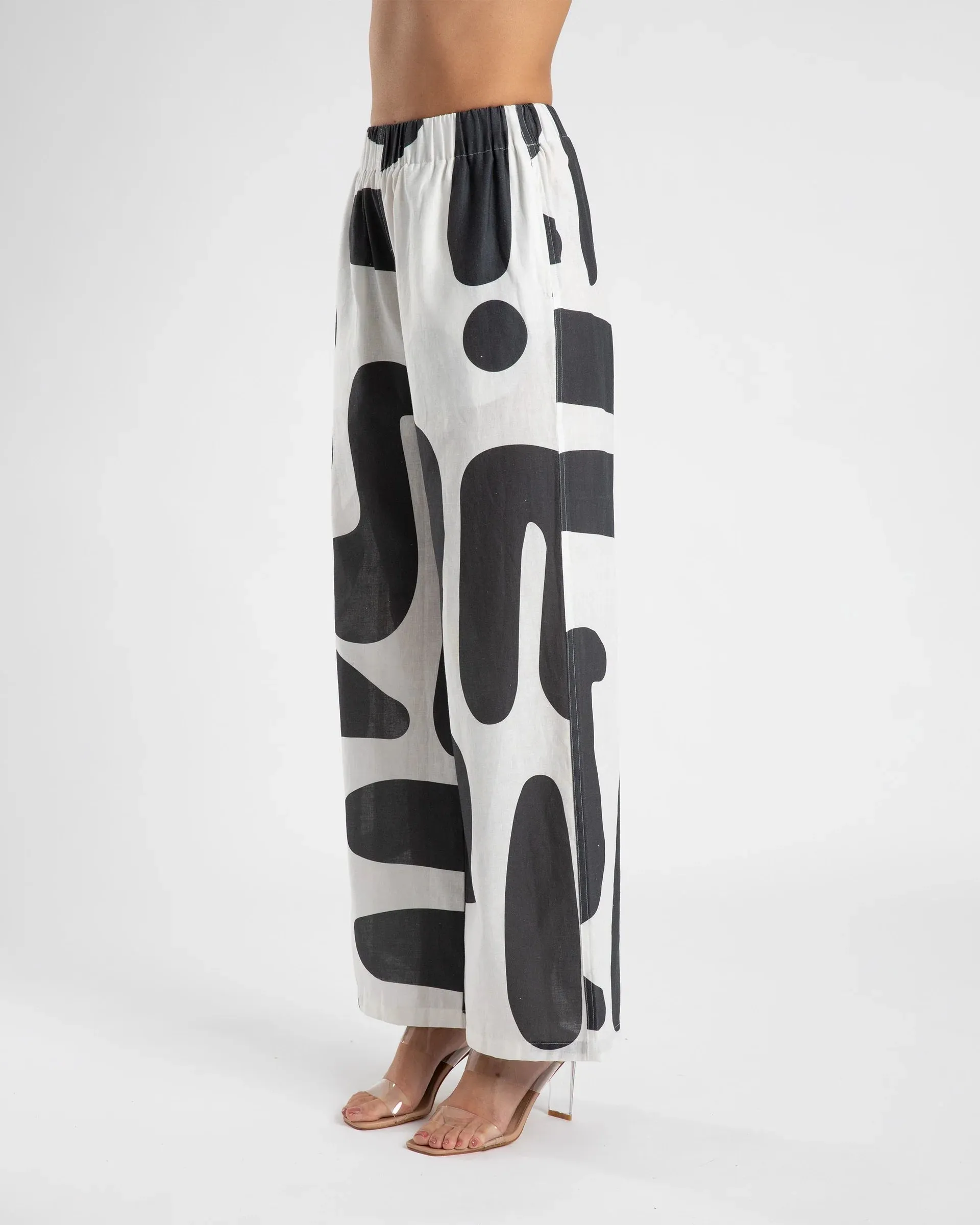 LINEN PANT- SUMMI PRINT
