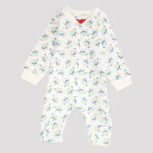 Little Dinos Long-Sleeved Baby Footie