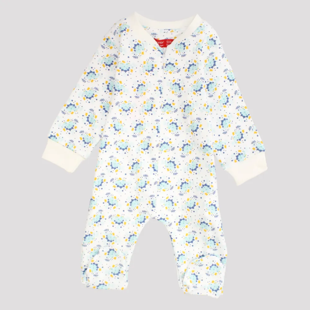 Little Dinos Long-Sleeved Baby Footie