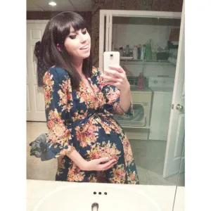 Maternity Hospital Gown Delivery Robe Dark Blue