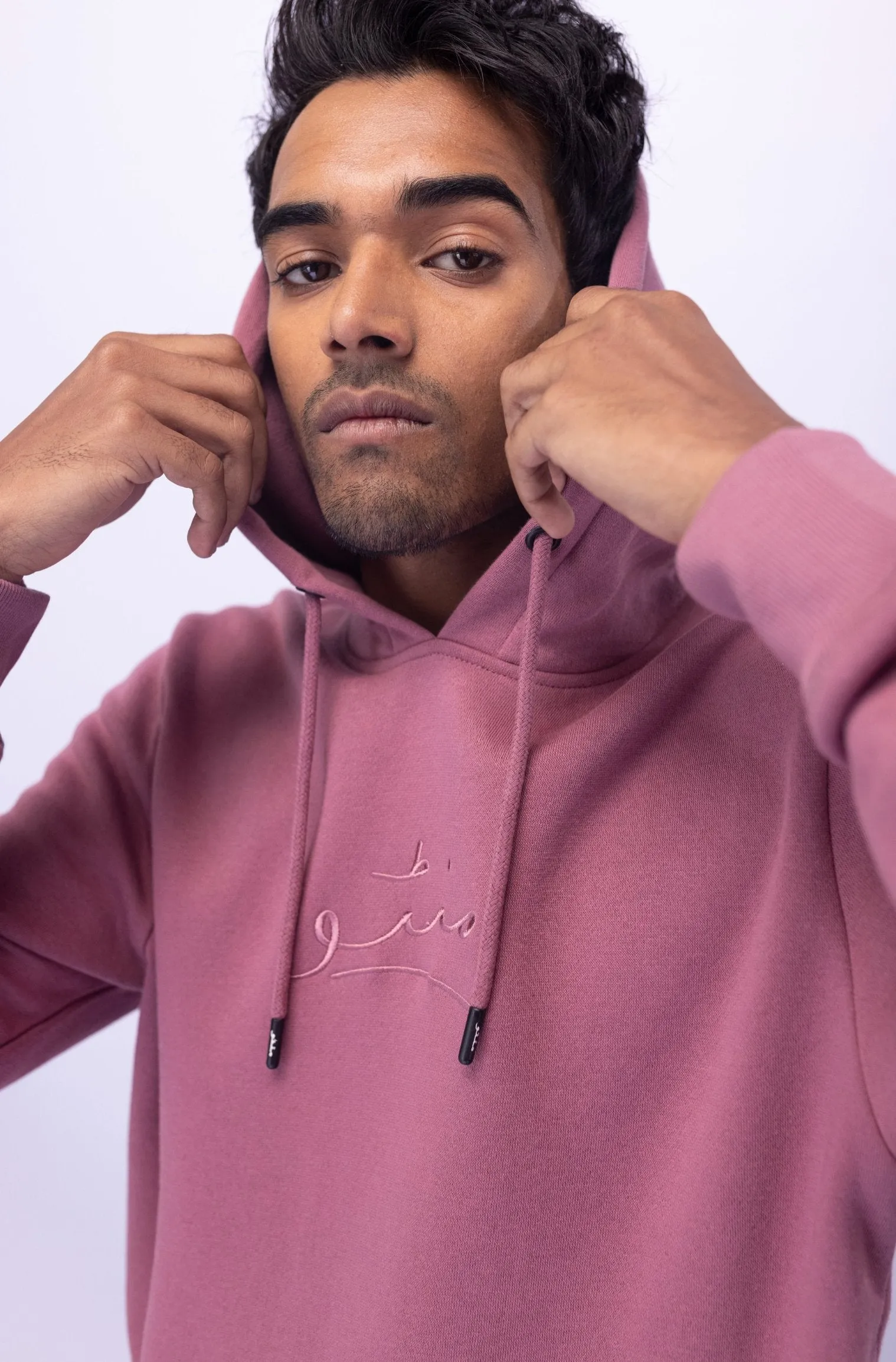 Mauve Pink Pullover Hoodie
