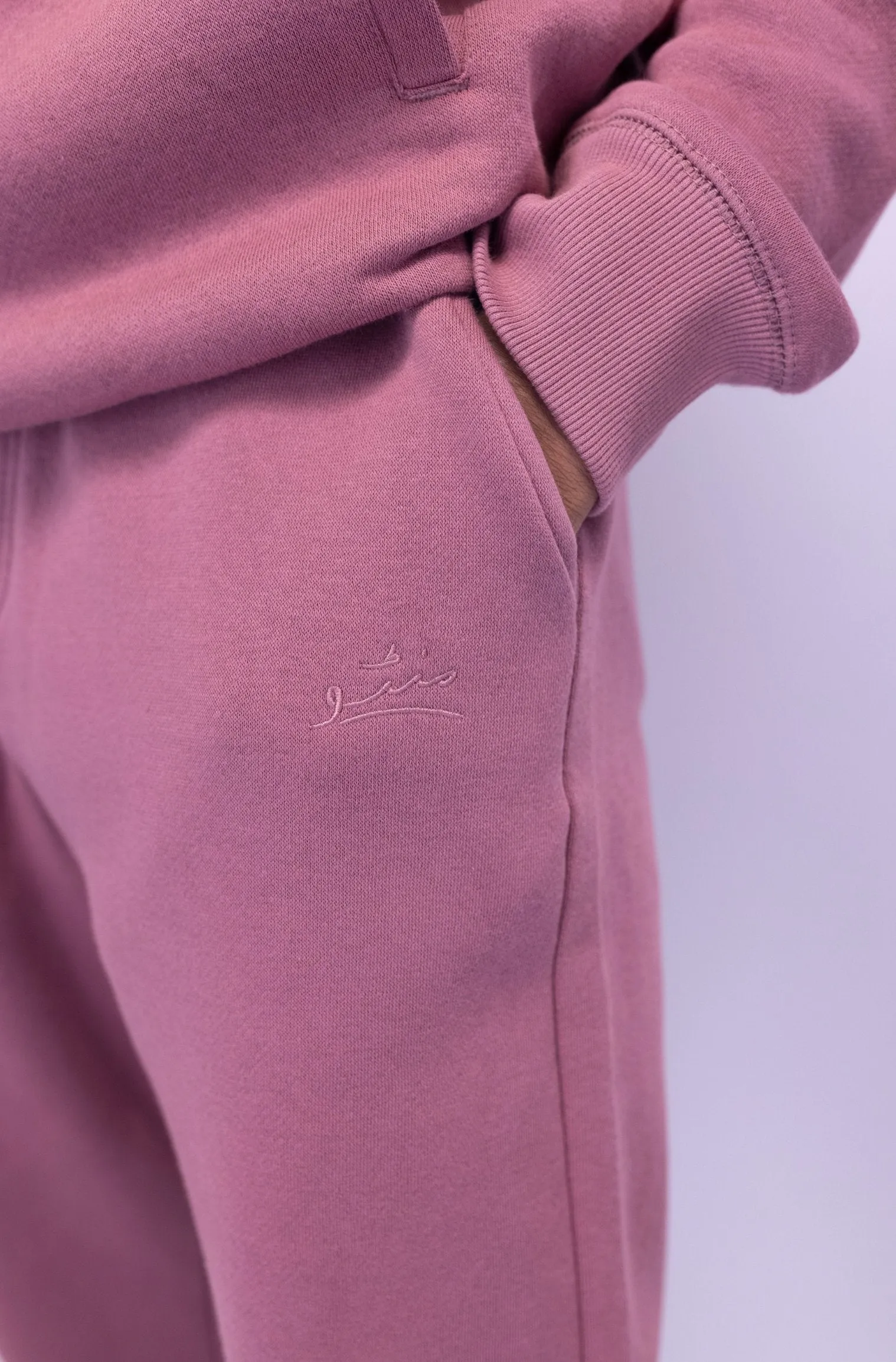 Mauve Pink Pullover Hoodie