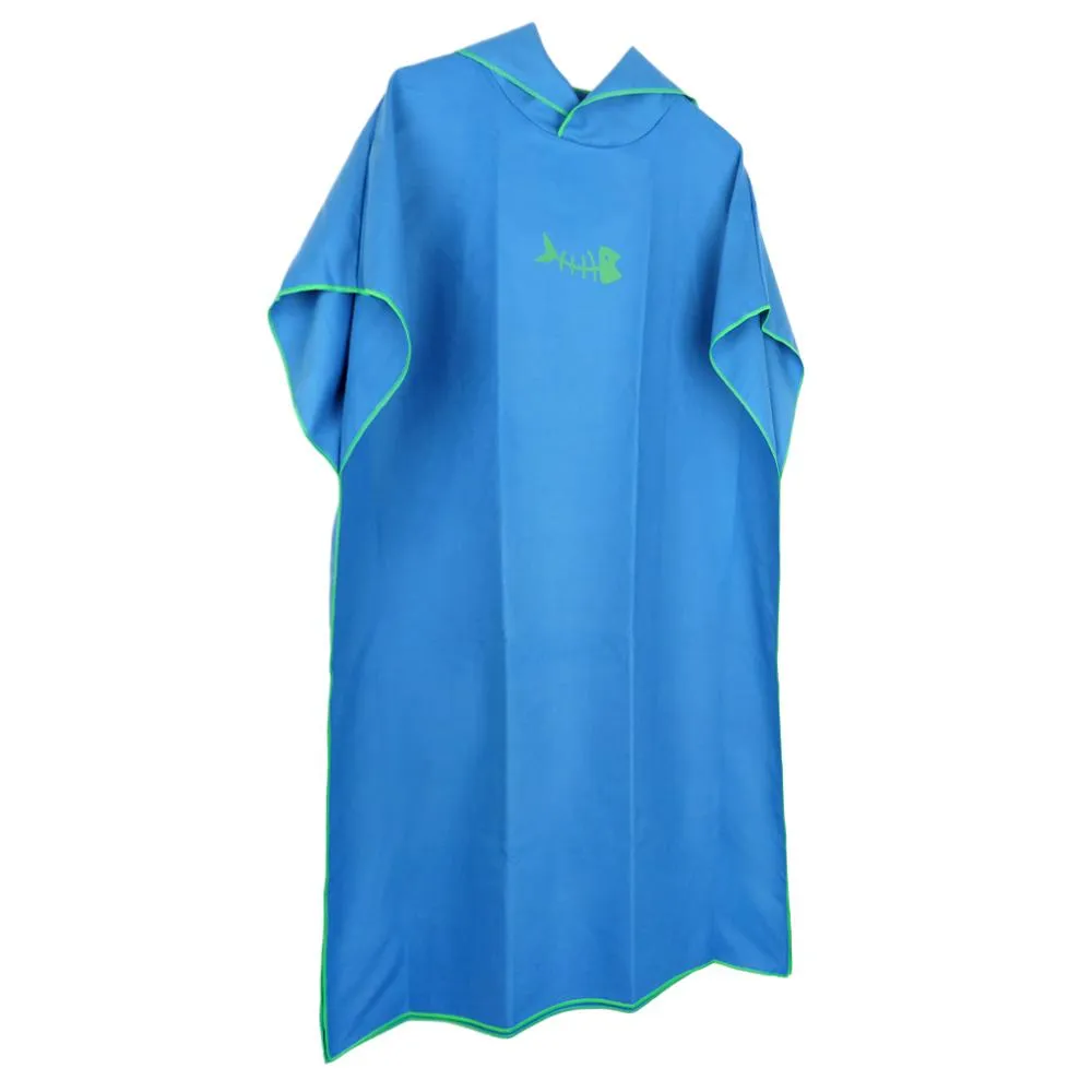 Microfiber Wetsuit Robes Cape Hooded Poncho Quick-drying Swimming Hooded Towel Beach Surfing Poncho Compact Light Open Towel