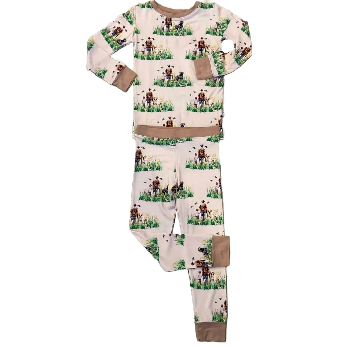 My Hometown Baby 2 Piece Bamboo PJ Set - The Hunt