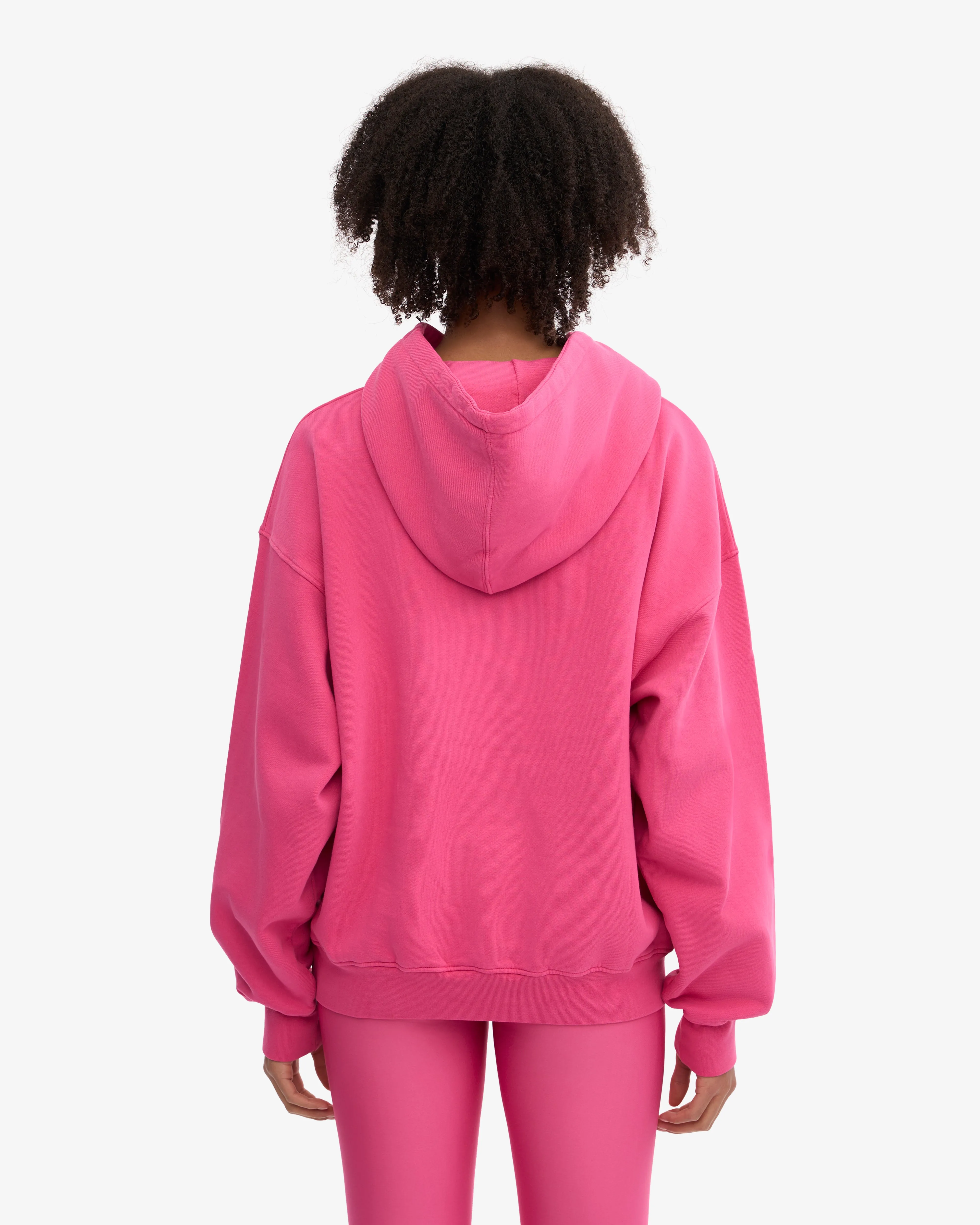 Organic Oversized Hood - Bubblegum Pink