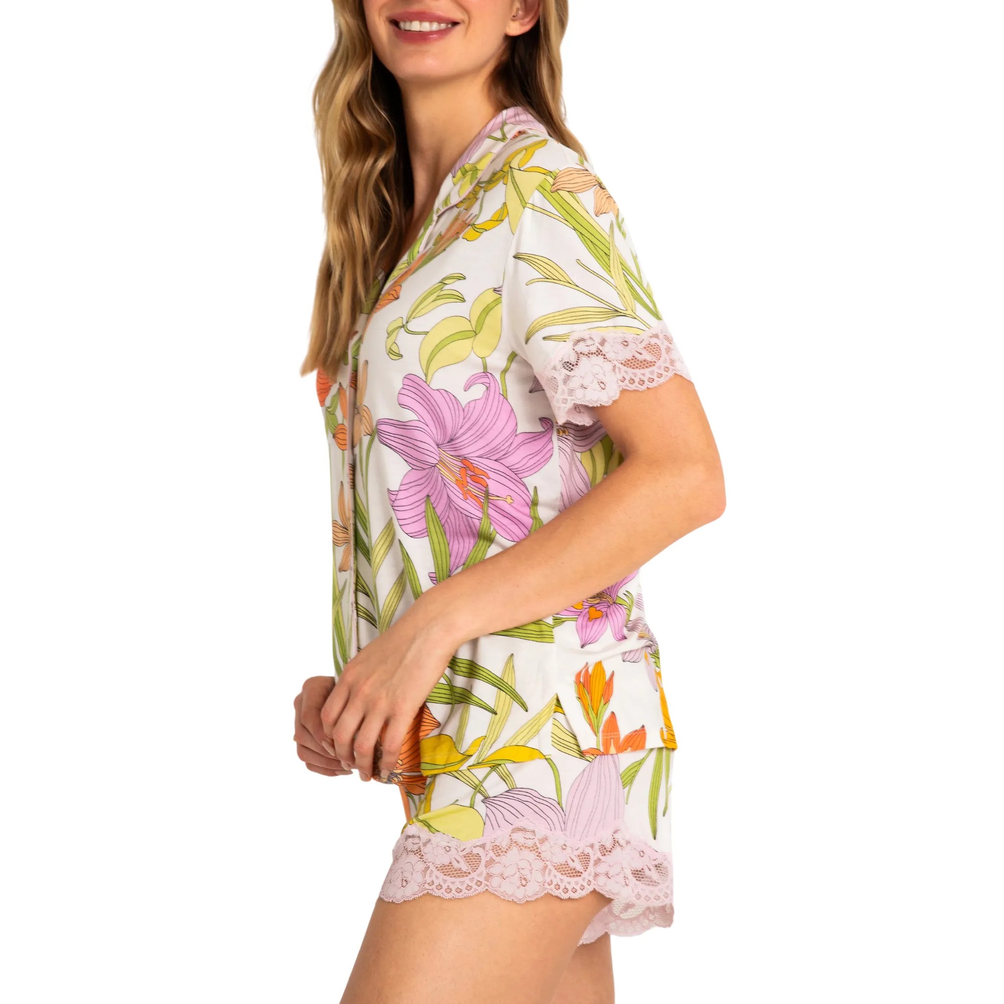 PJS Lazy Days Button up Top