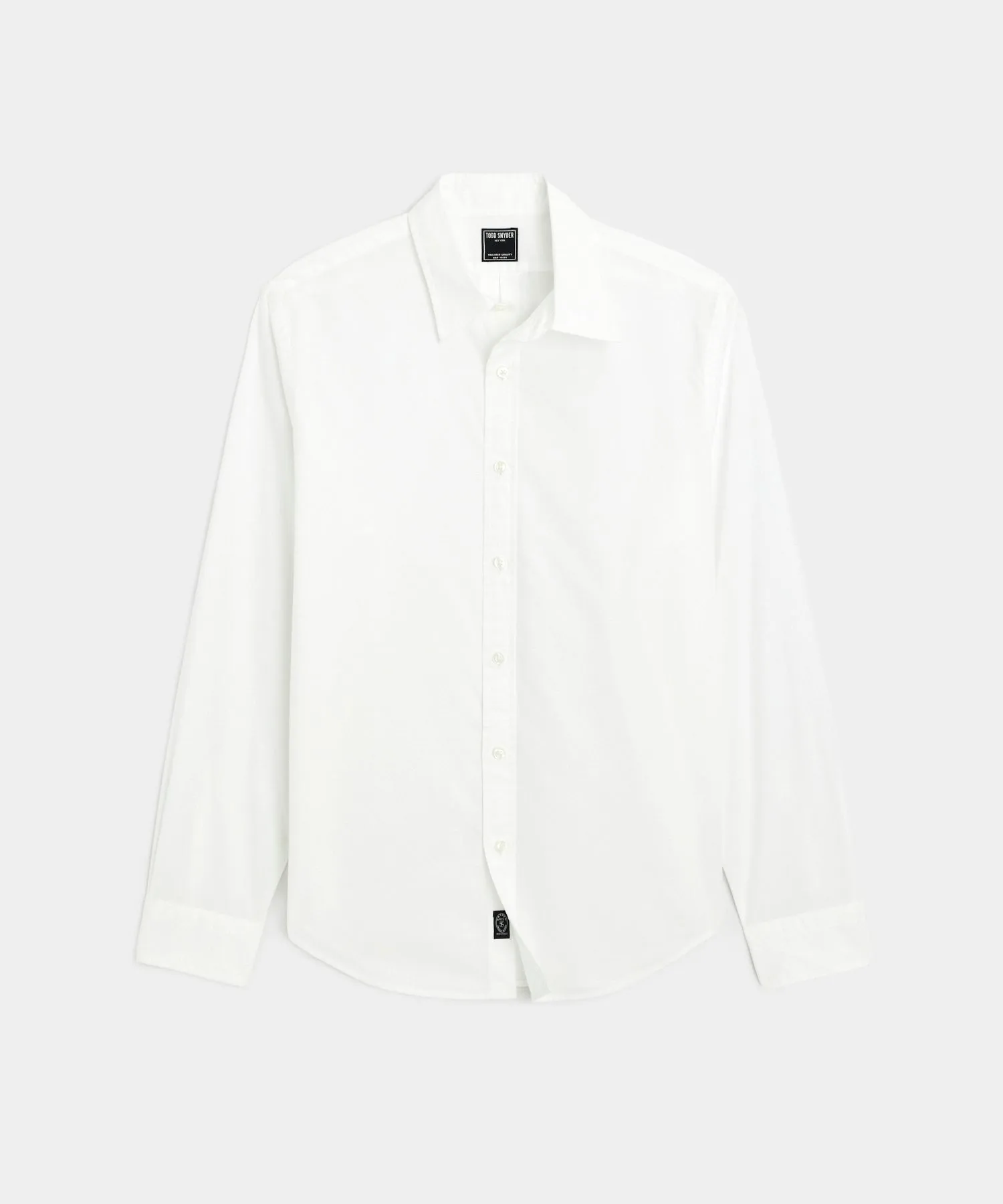 Poplin Sport Shirt in White