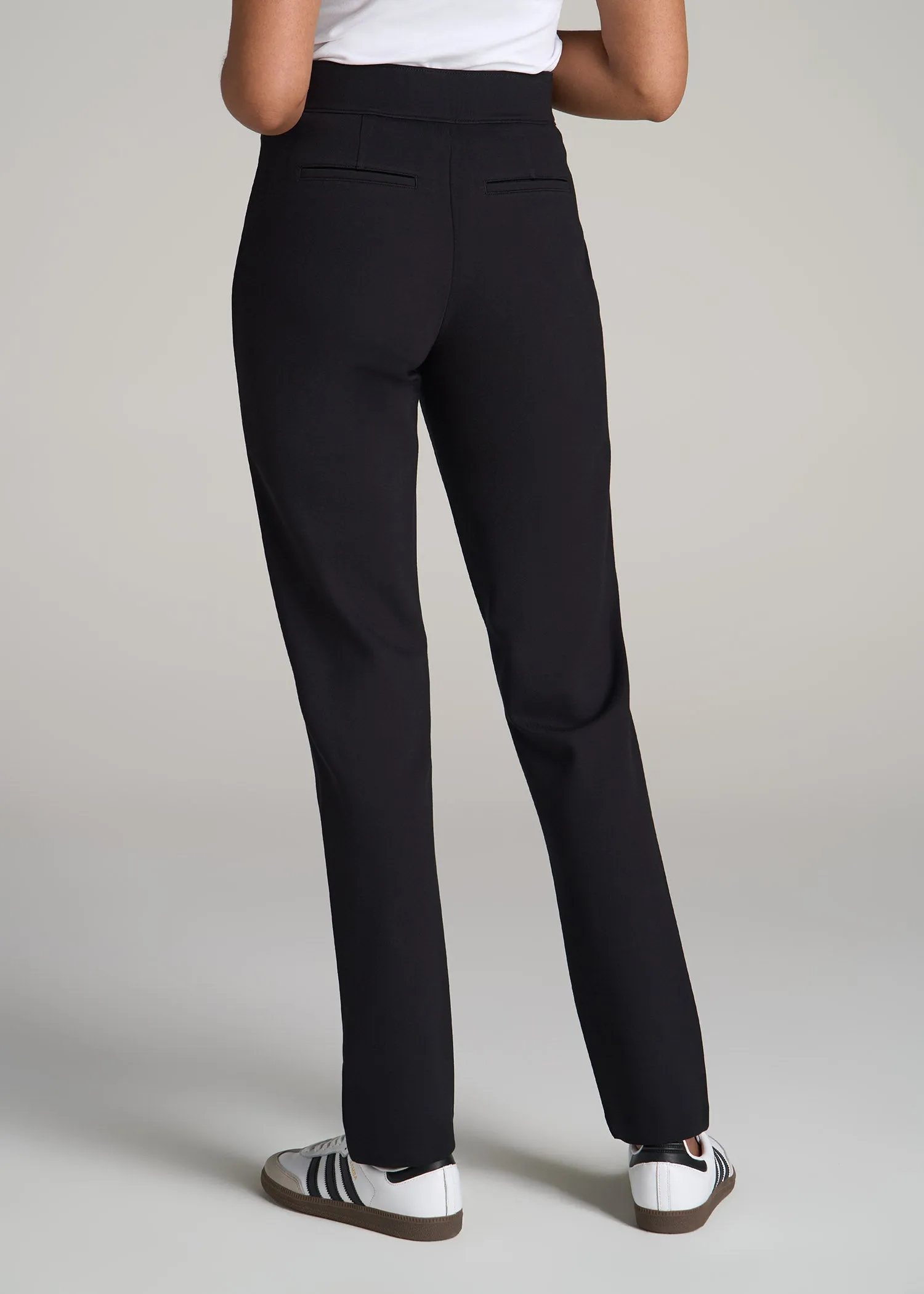 Pull on Slim Dress Pants Women's in Black