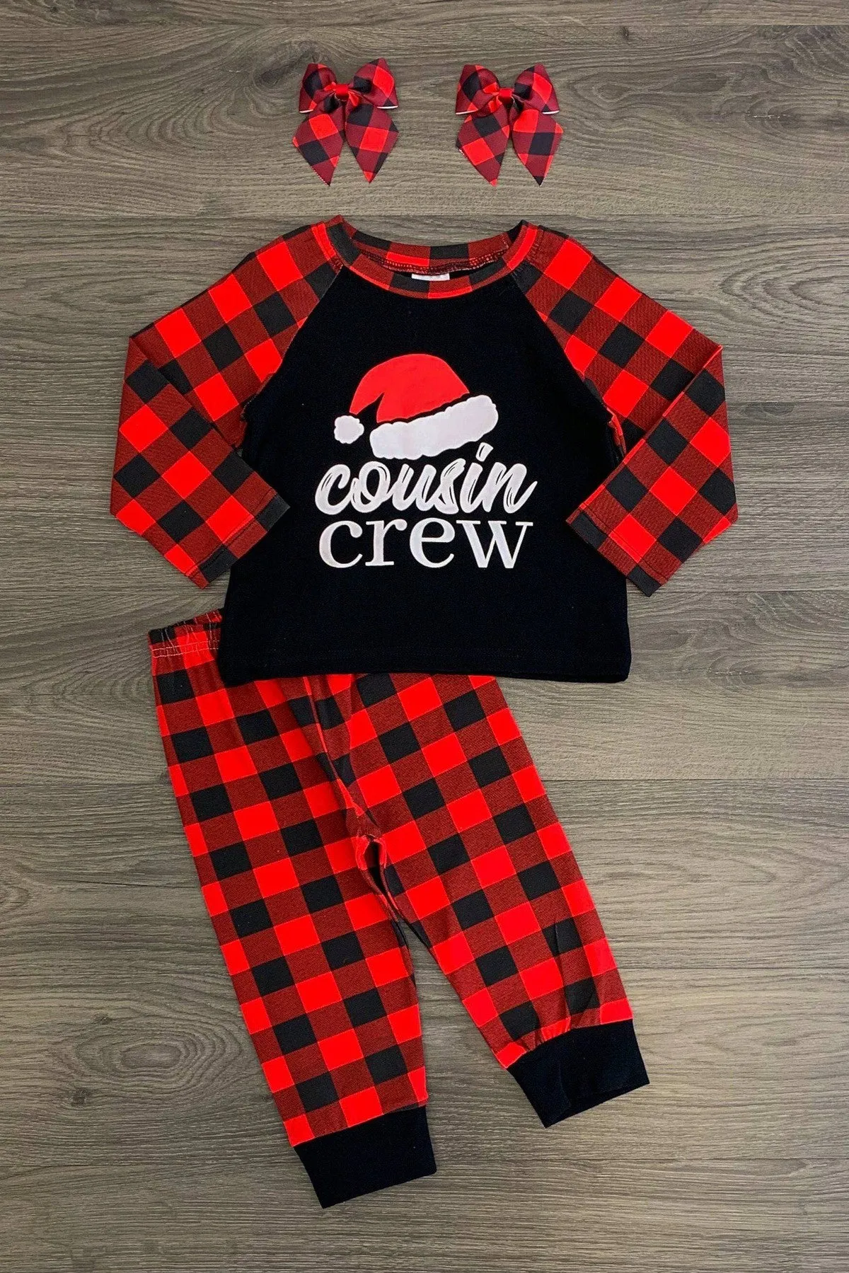 "Cousin Crew" Buffalo Plaid Pajamas