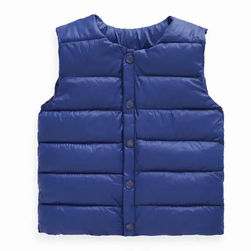 "Cozy and Stylish Baby Vest: Keep Your Little Ones Warm in Autumn and Winter with Our Trendy Outerwear Coats for Boys and Girls - Infant Cotton down Sleeveless Jacket for Ultimate Comfort"