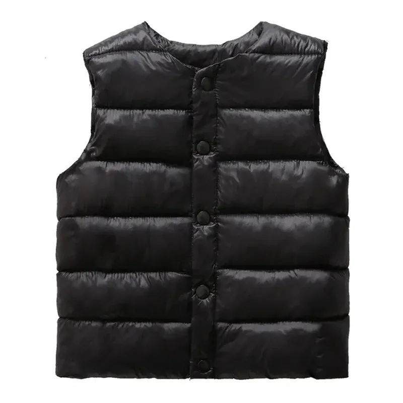"Cozy and Stylish Baby Vest: Keep Your Little Ones Warm in Autumn and Winter with Our Trendy Outerwear Coats for Boys and Girls - Infant Cotton down Sleeveless Jacket for Ultimate Comfort"