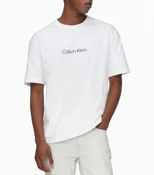 Relaxed Fit Standard Logo Crewneck T-Shirt Brilliant White