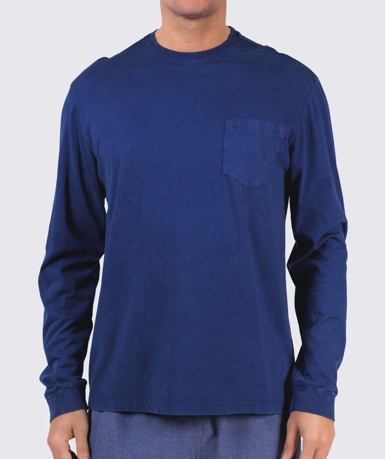 Relaxed Turtle Pocket Tee-Long-Sleeve