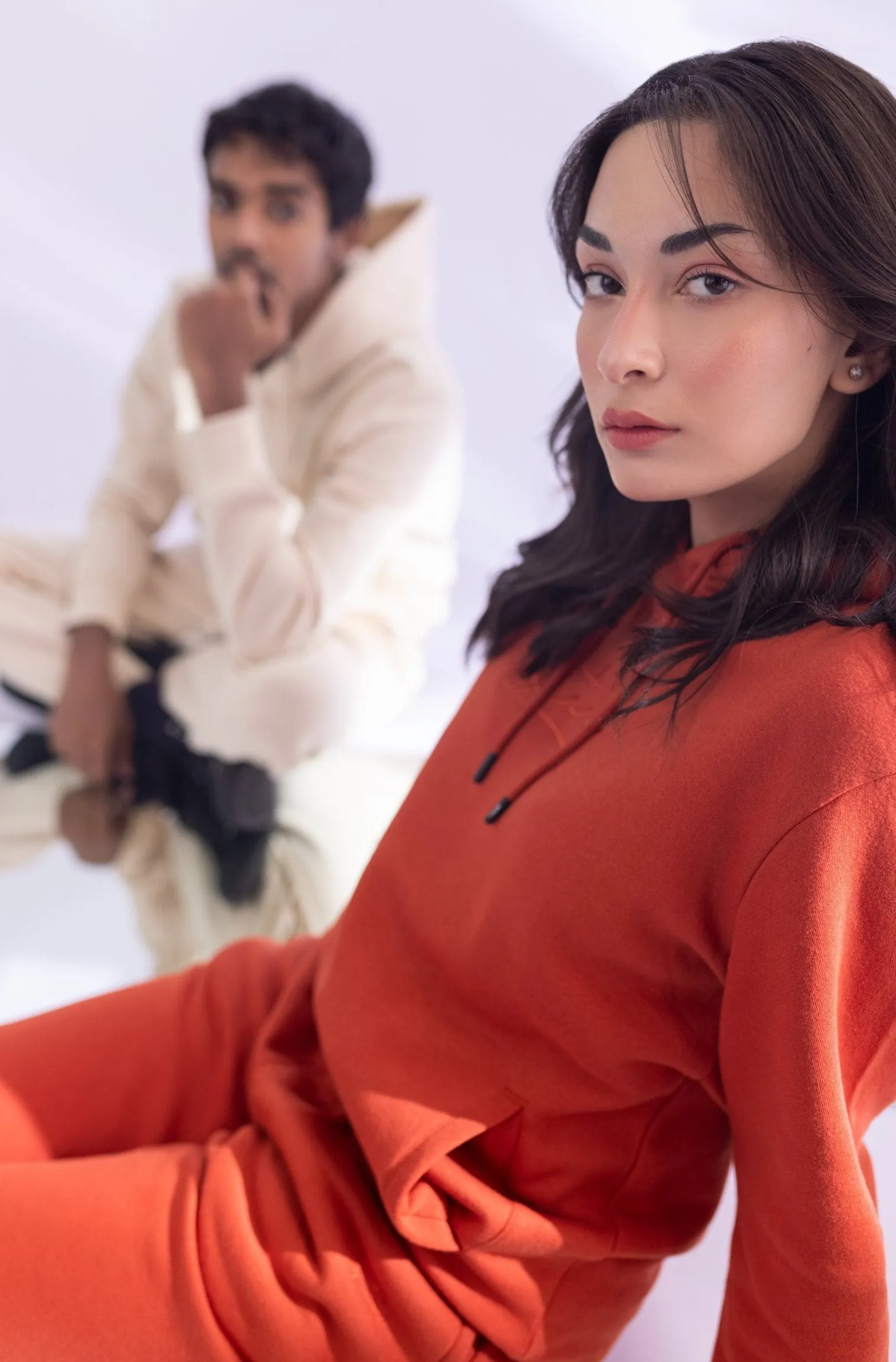 Rust Orange Pullover Hoodie