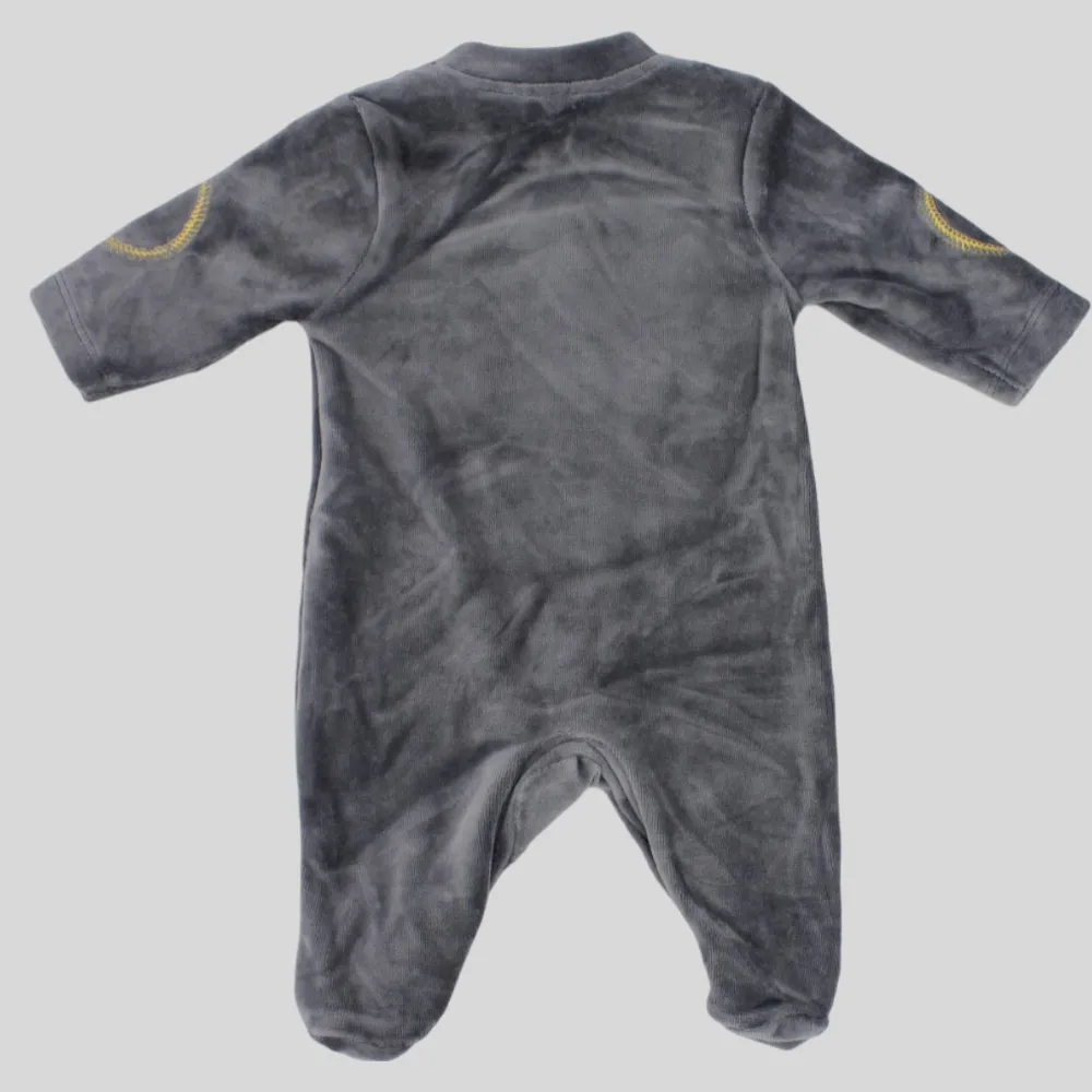Sheepy Grey Long-Sleeved Baby Footie