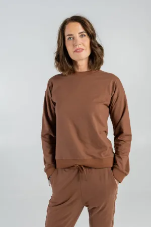 Sweater Organic Cotton & Seaweed Brown