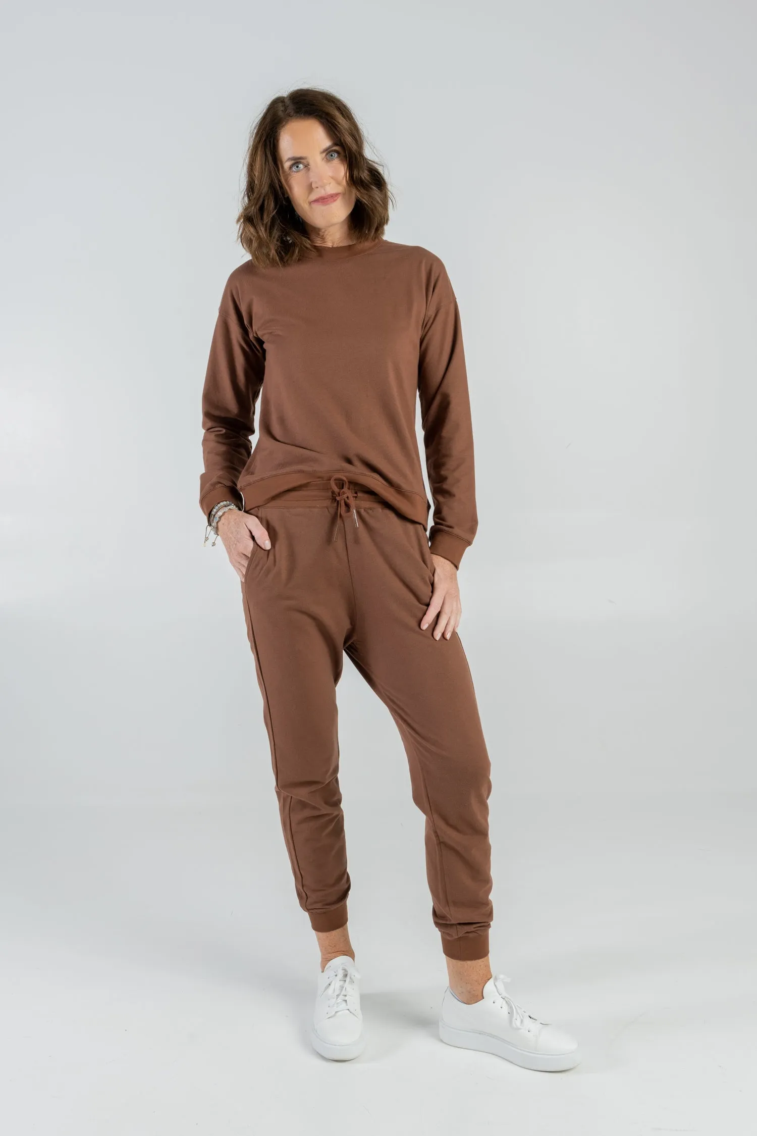Sweater Organic Cotton & Seaweed Brown
