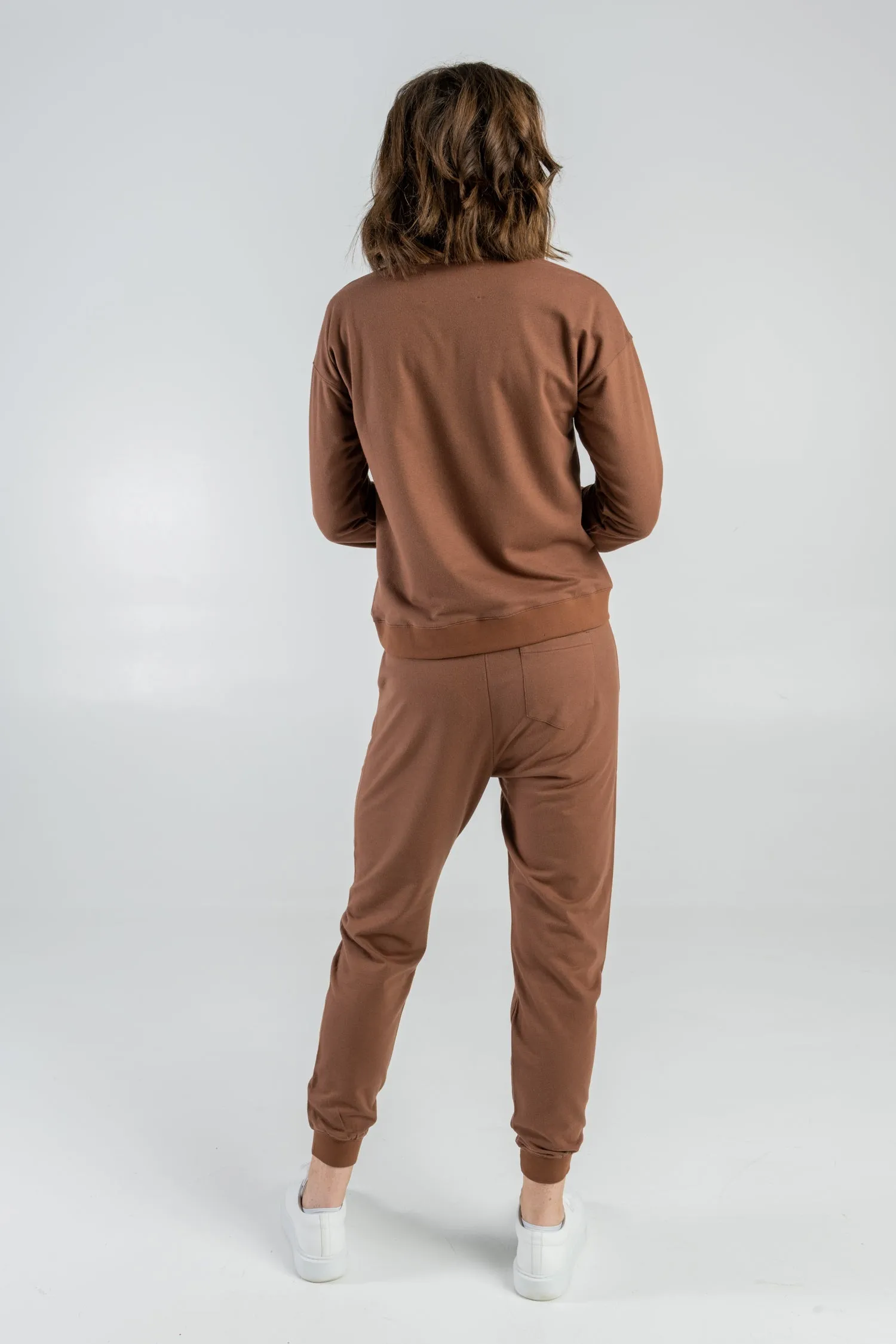 Sweater Organic Cotton & Seaweed Brown