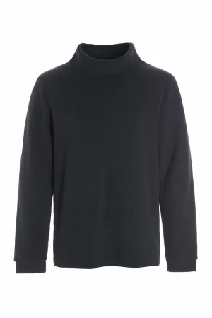SWEATER W/ HIGH NECK - 1031C - SOFT BLACK